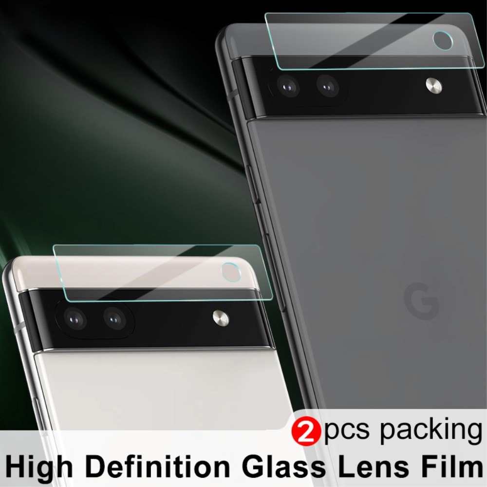Google Pixel 6a Linsebeskytter i hærdet glas (2-pak)