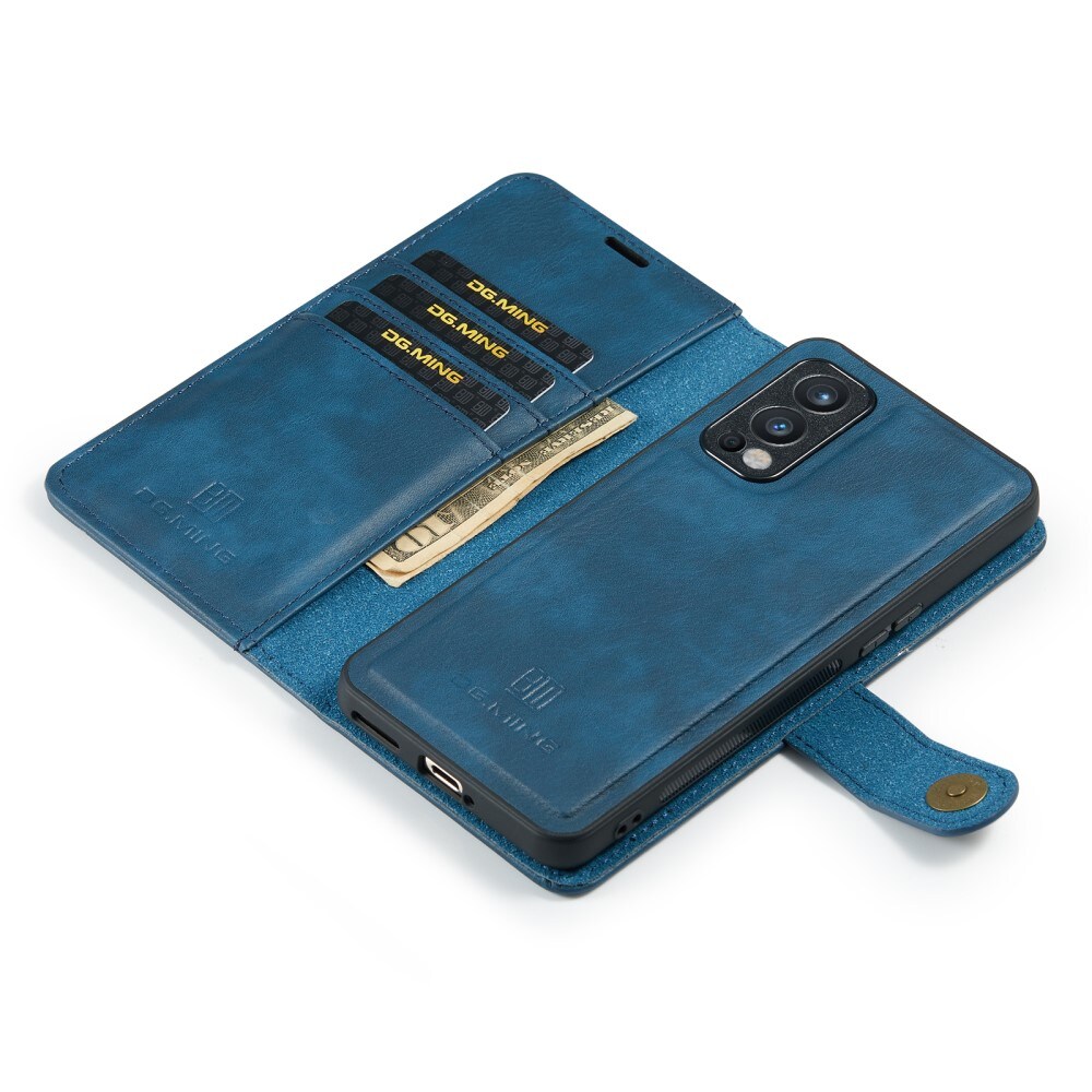  OnePlus Nord 2 5G Pungetui med aftageligt cover, Blue