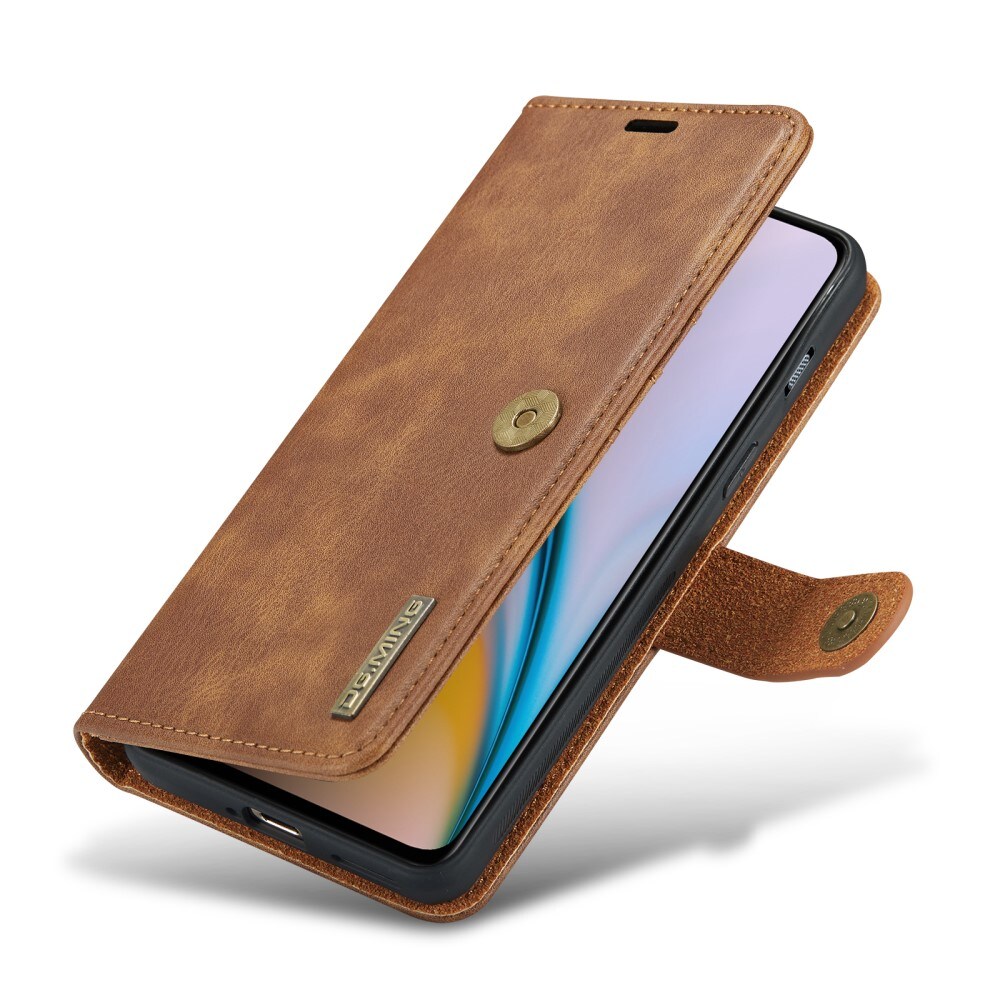  OnePlus Nord 2 5G Pungetui med aftageligt cover, Cognac