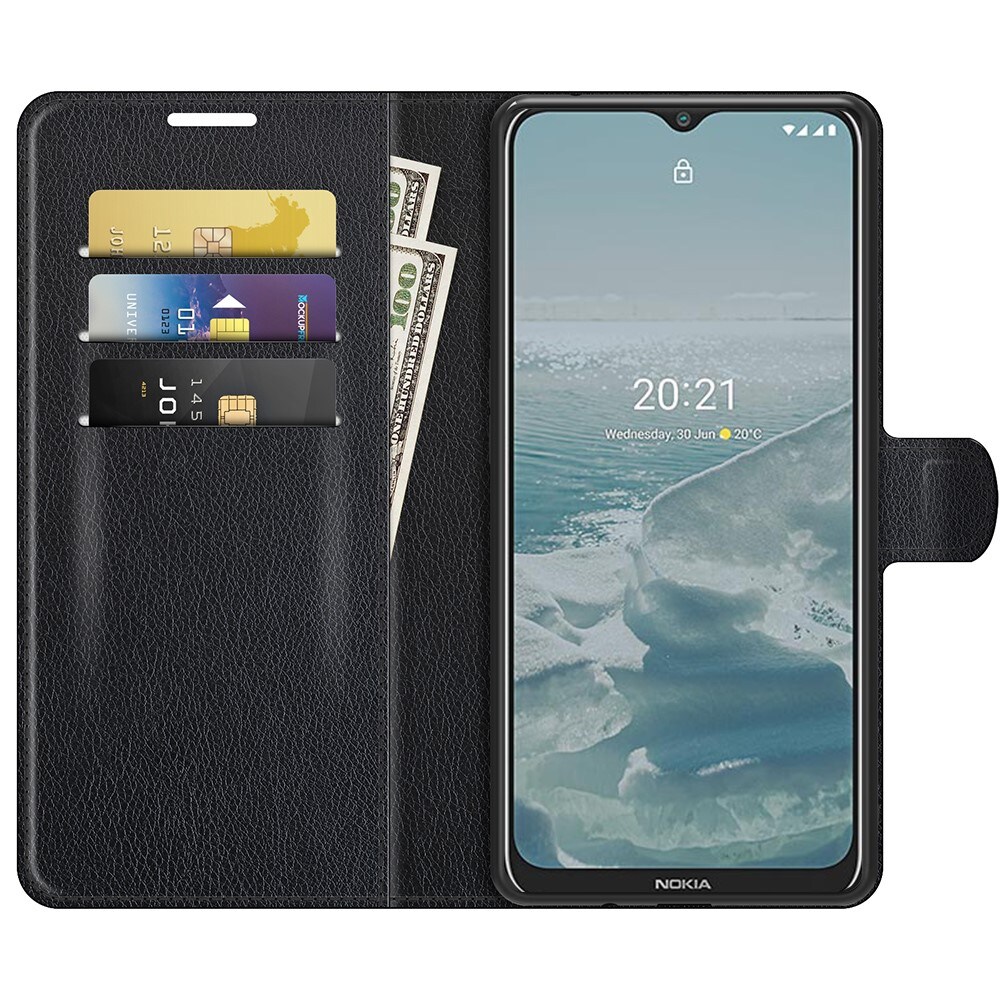  Nokia G20/G10 Enkelt mobiletui, Sort