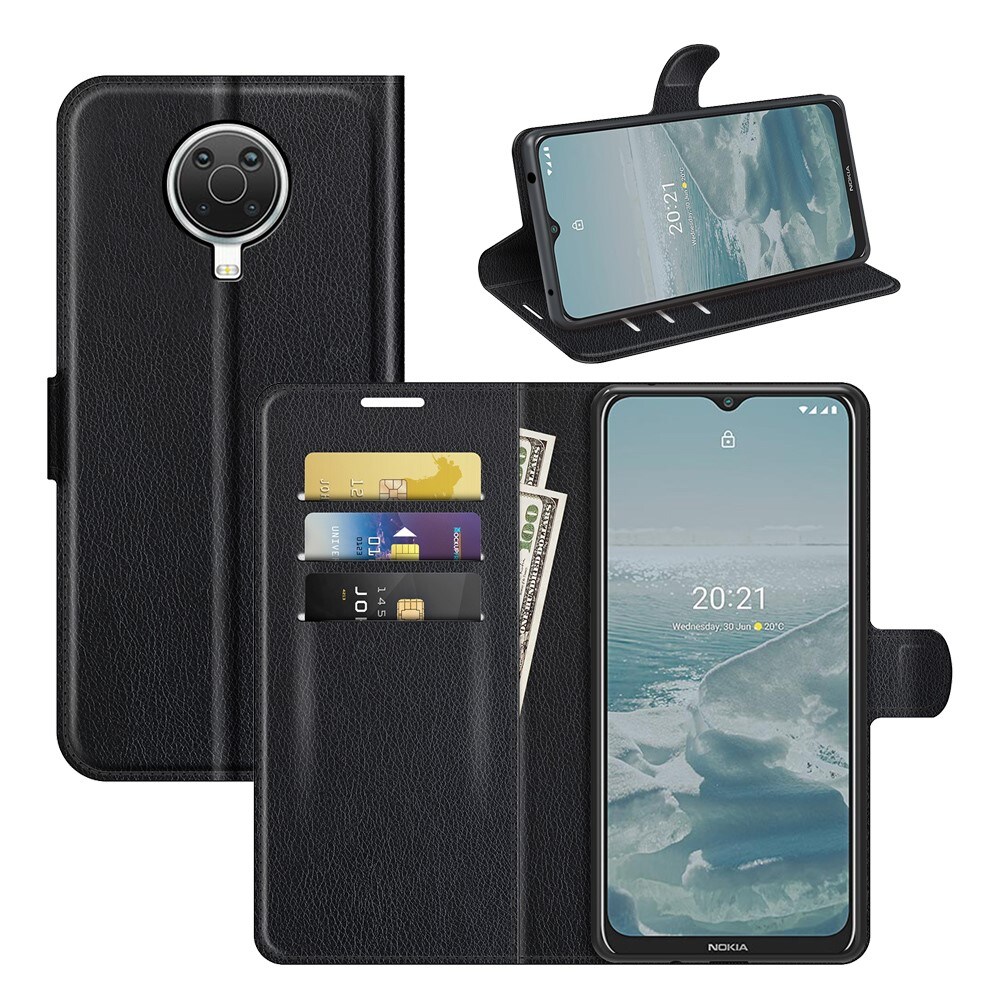  Nokia G20/G10 Enkelt mobiletui, Sort