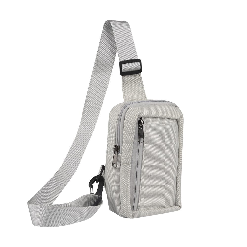 Lille Skuldertaske i nylon, Beige