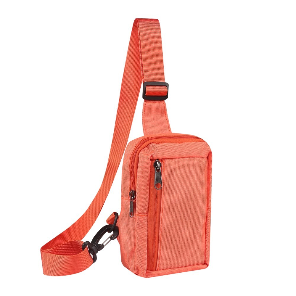 Lille Skuldertaske i nylon, Orange
