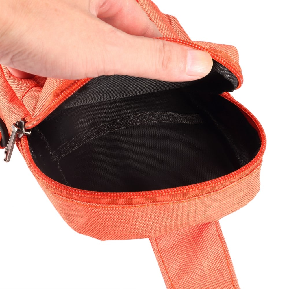 Lille Skuldertaske i nylon, Orange