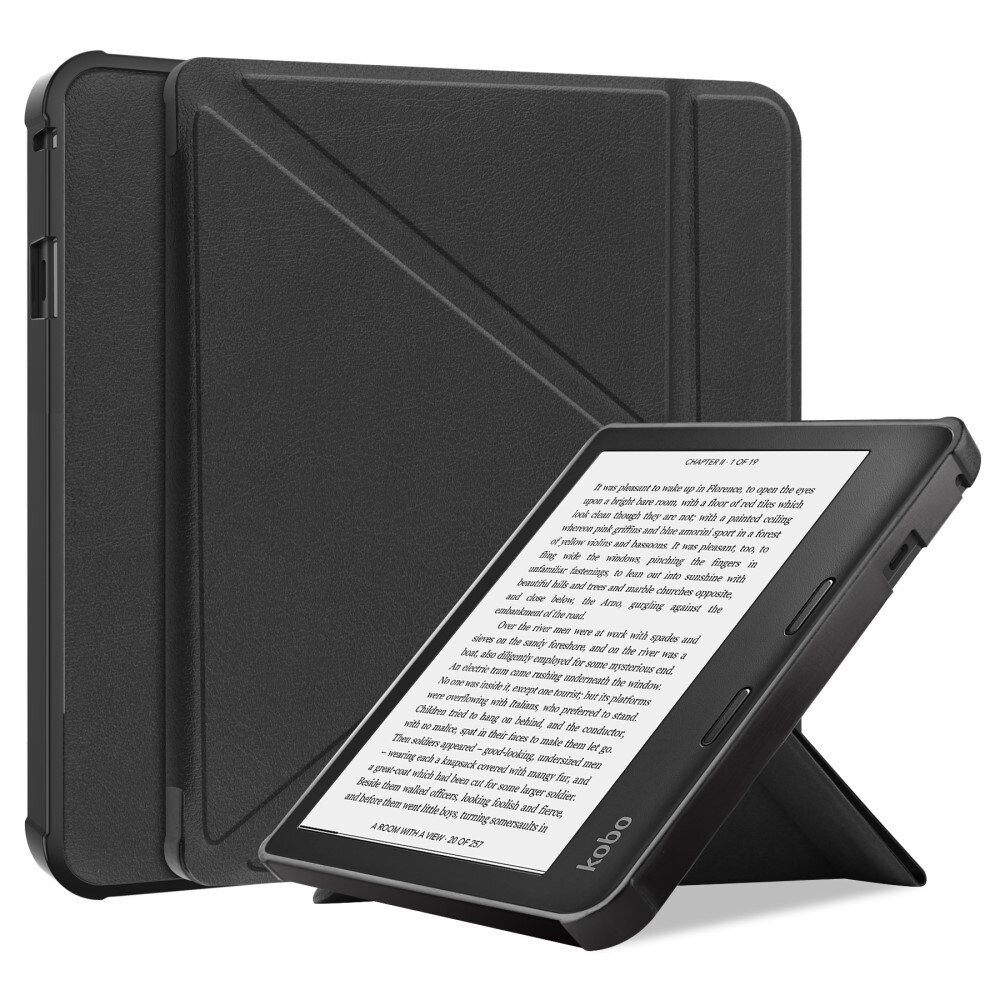 Origami Kobo Sage Beskyttende etui, Sort