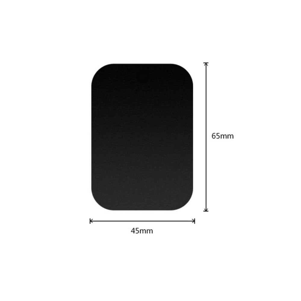 Ekstra metalplade til magneholder, Sort