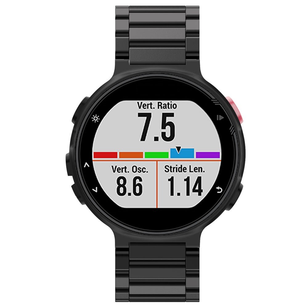 Garmin Forerunner 735 XT/Forerunner 235 Stilrent linkarmbånd i metal, Sort