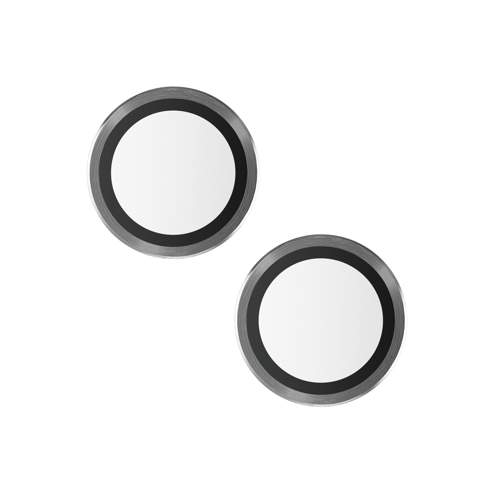 iPhone 15 Plus Hoops linsebeskyttelse med aluminiumramme, Sort