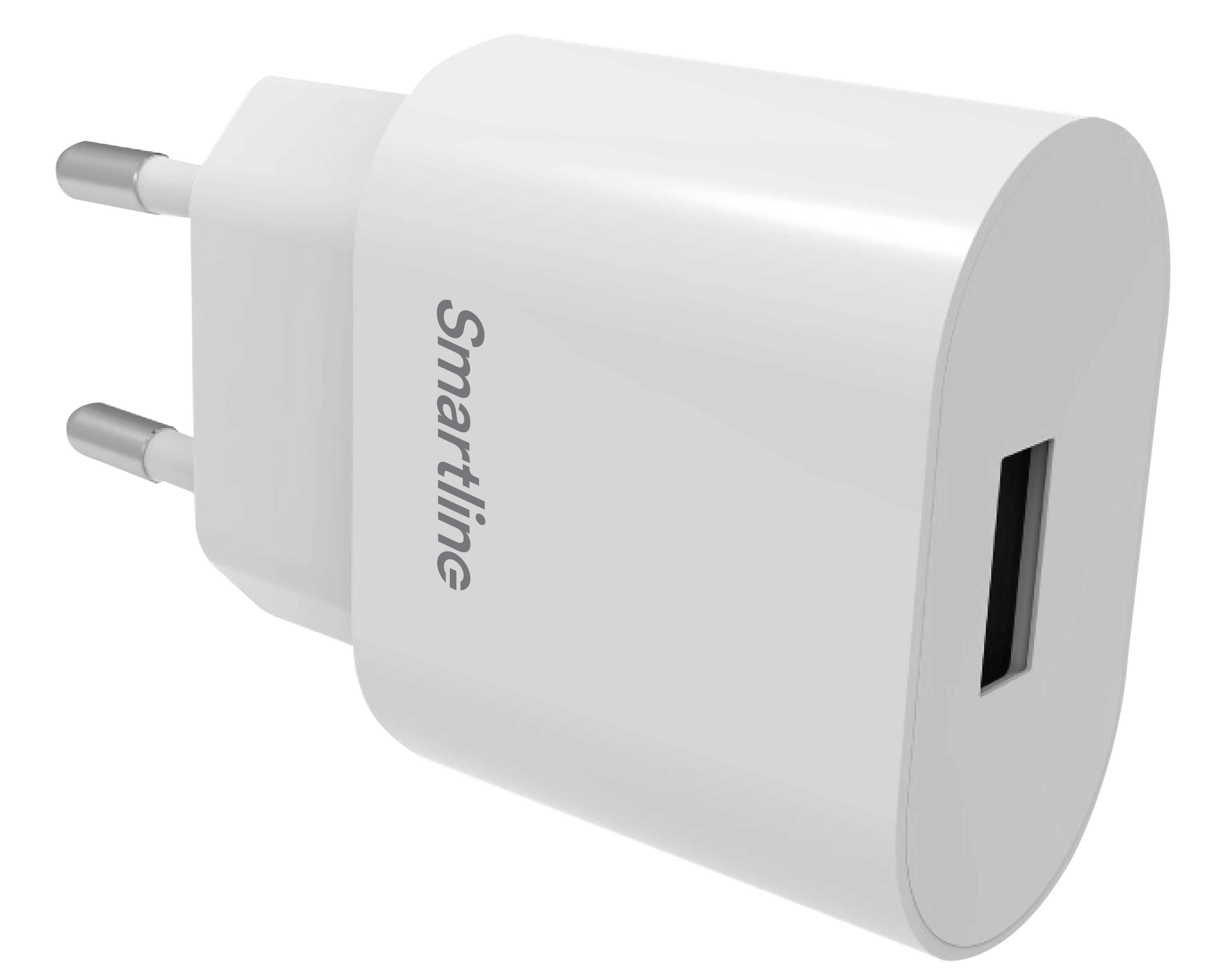 Væglader USB-A 2.4A 12W, Hvid