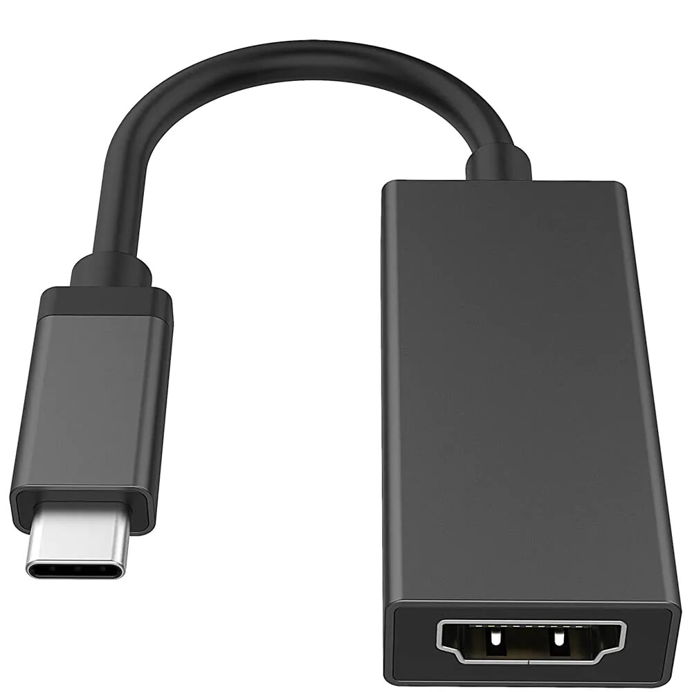 Displayadapter USB-C til HDMI, Sort