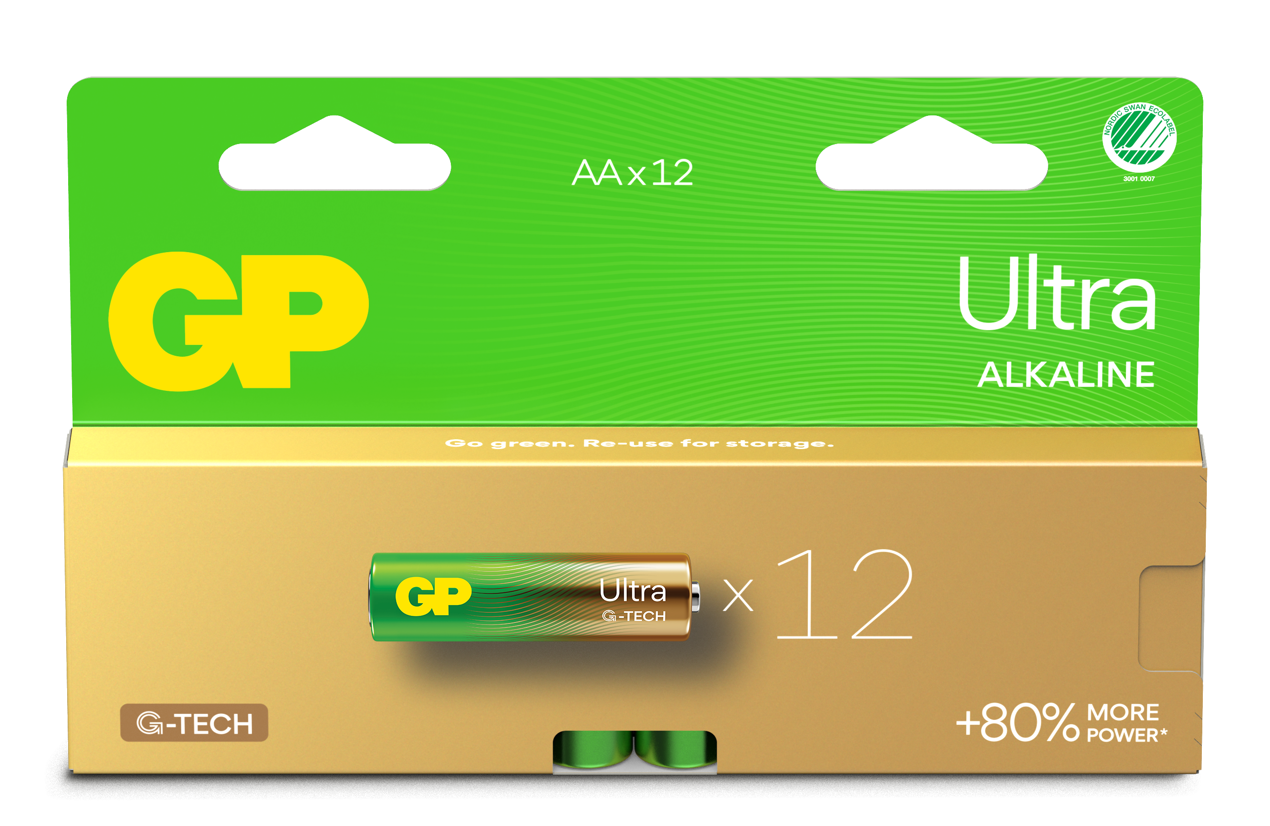 12-pak Ultra Alkaline AA-batterier 15AU/LR6