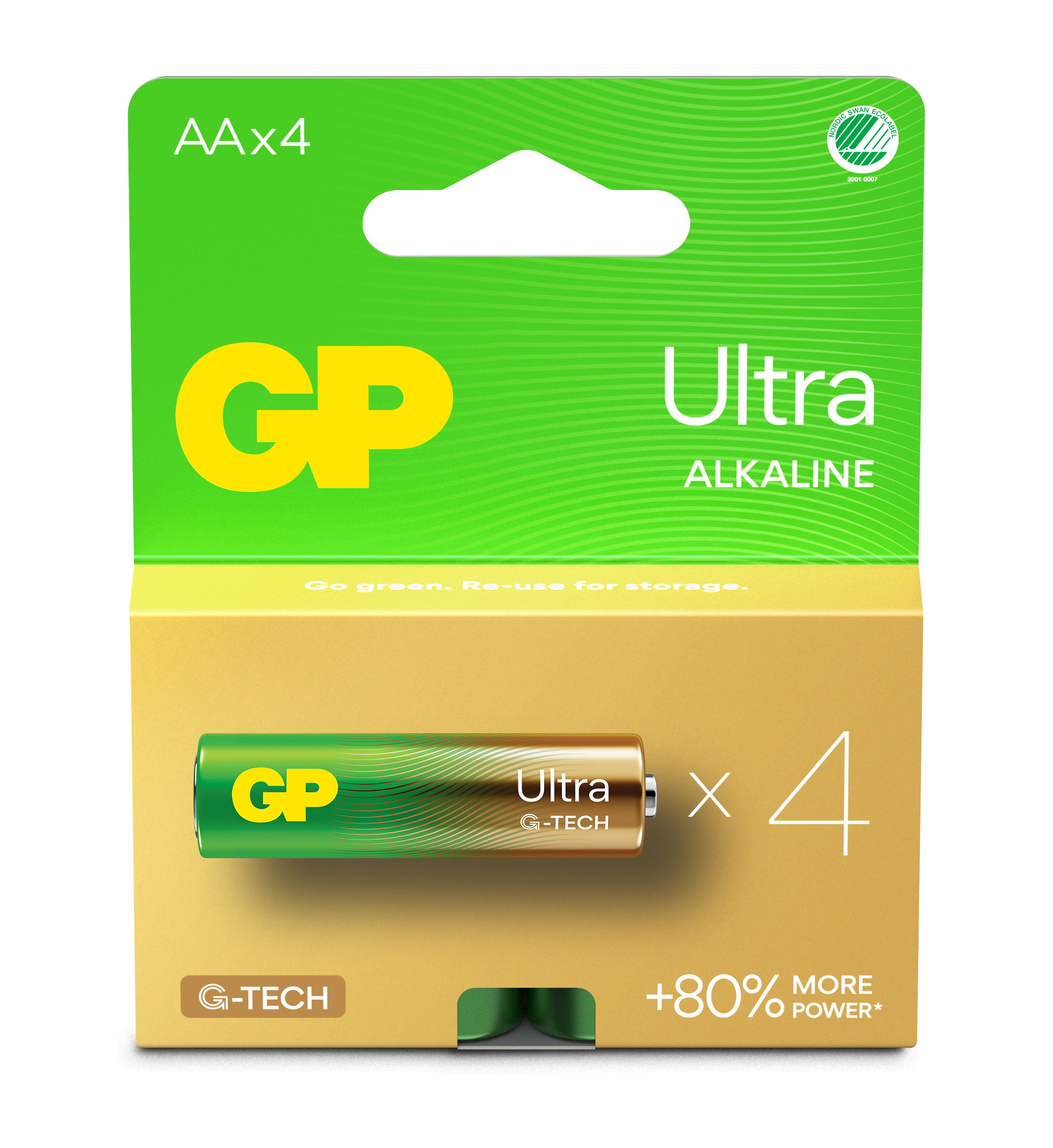 4-pak Ultra Alkaline AA-batterier 15AU/LR6