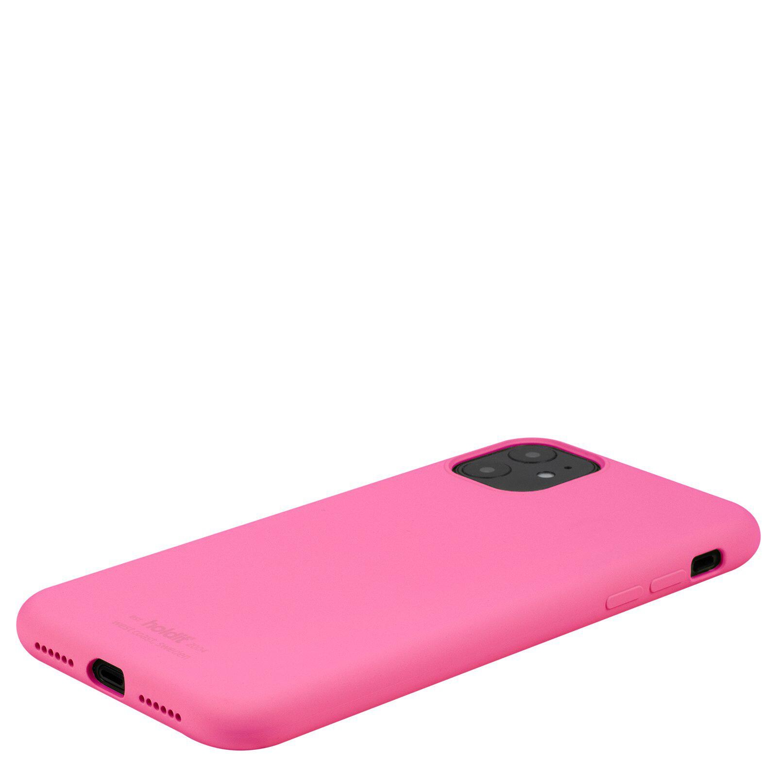 iPhone 11 Silicone Cover, Bright Pink