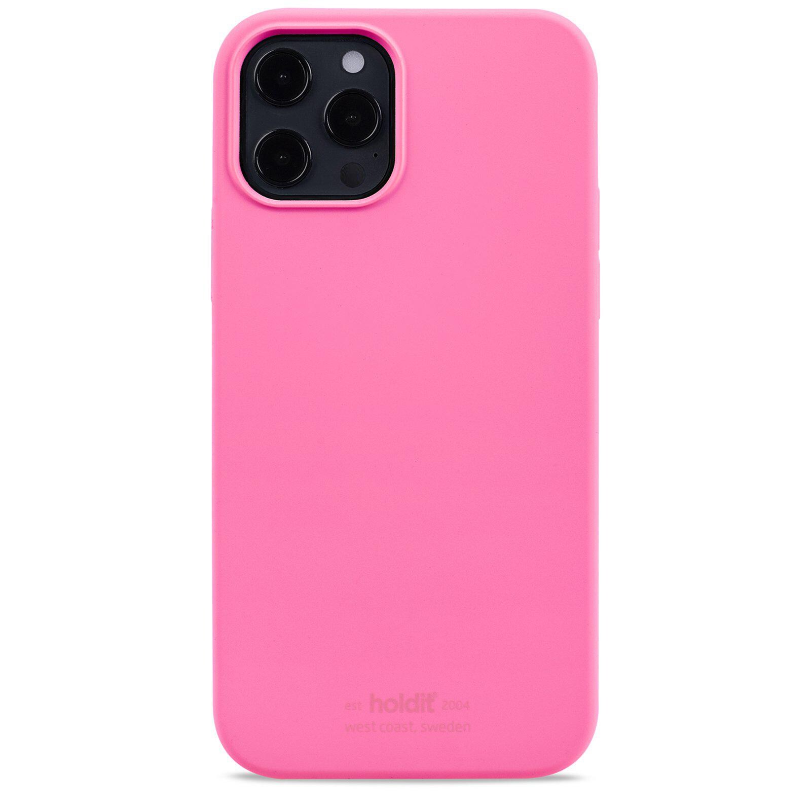 iPhone 12/iPhone 12 Pro Silicone Cover, Bright Pink