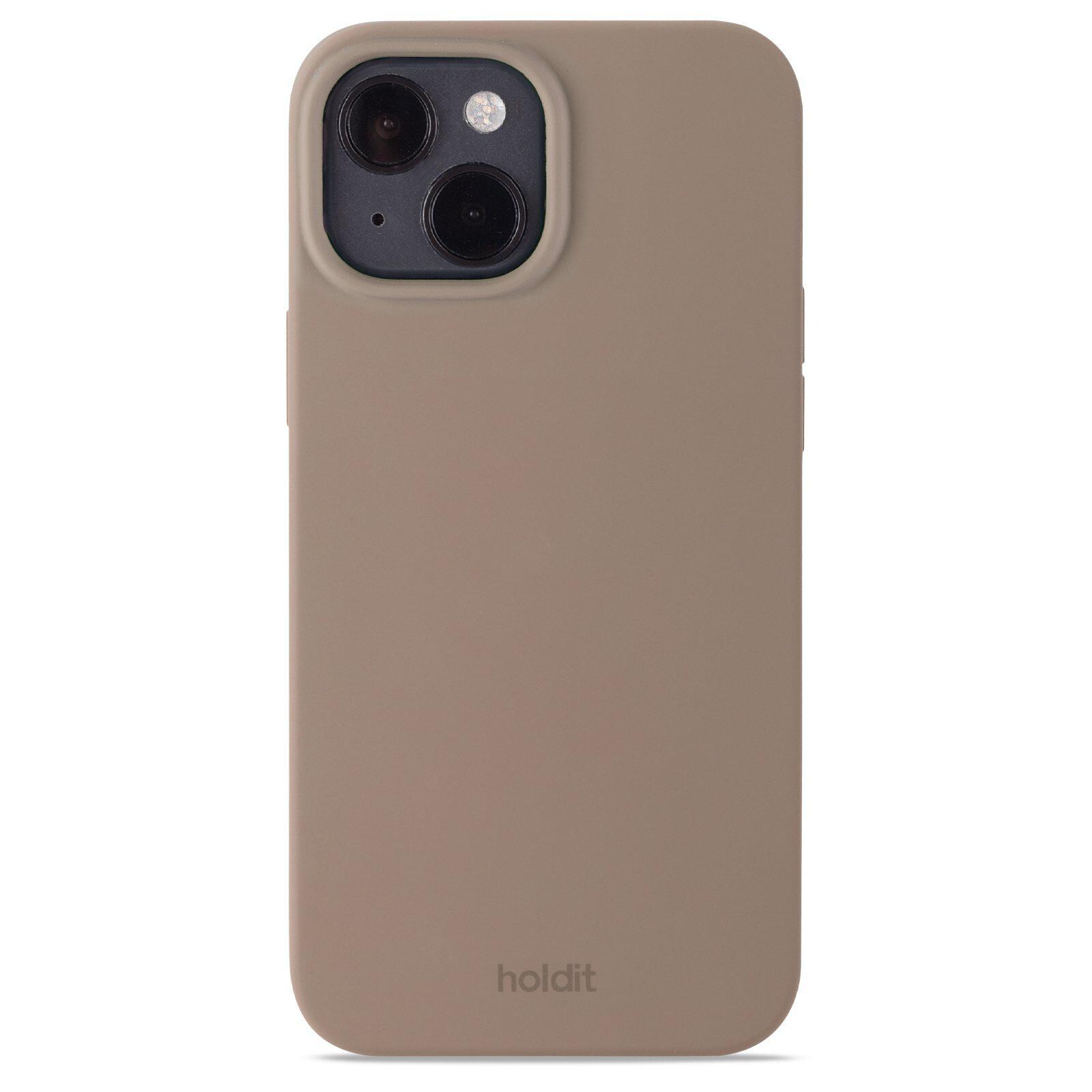 iPhone 15 Silicone Cover, Mocha Brown