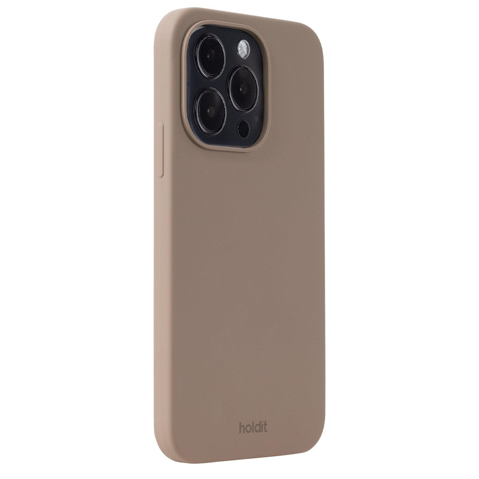 iPhone 15 Pro Silicone Cover, Mocha Brown