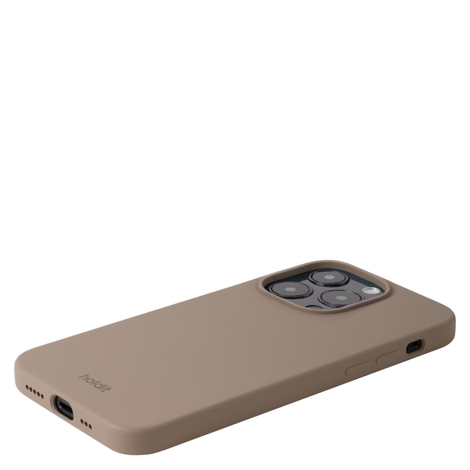 iPhone 15 Pro Silicone Cover, Mocha Brown