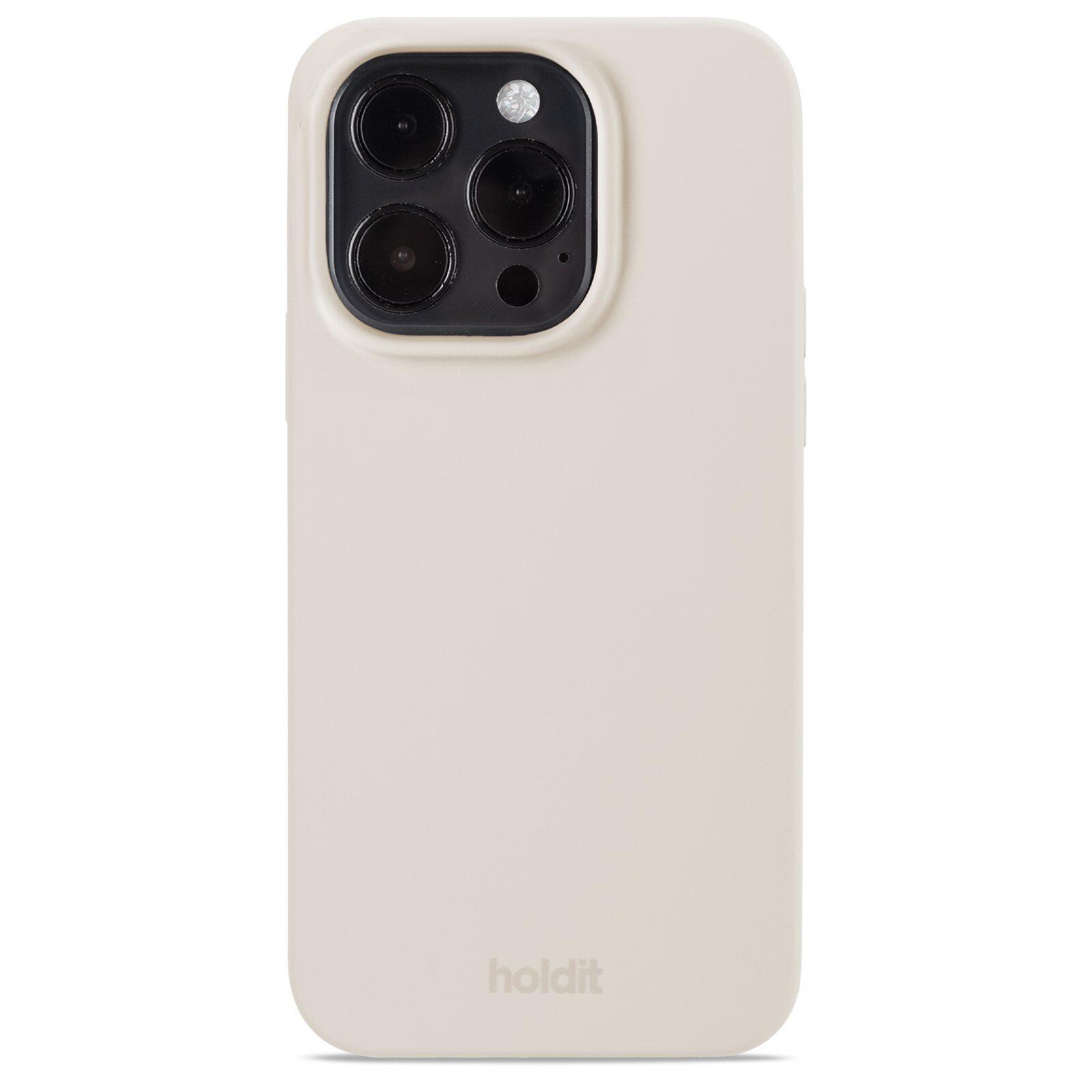 iPhone 15 Pro Silicone Cover, Light Beige