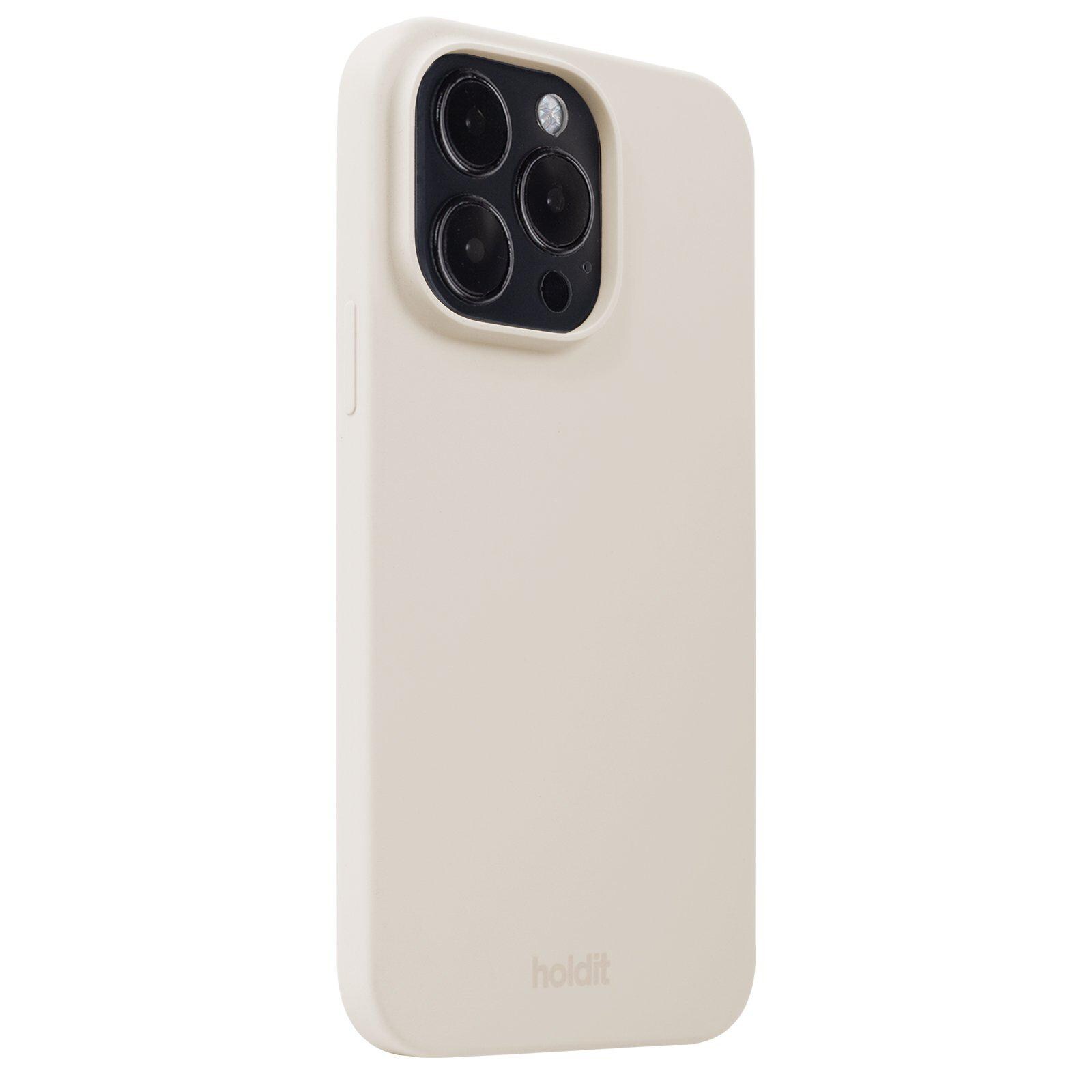 iPhone 15 Pro Silicone Cover, Light Beige