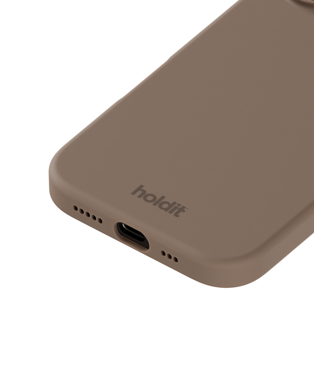 iPhone 16 Silicone Cover, Mocha Brown