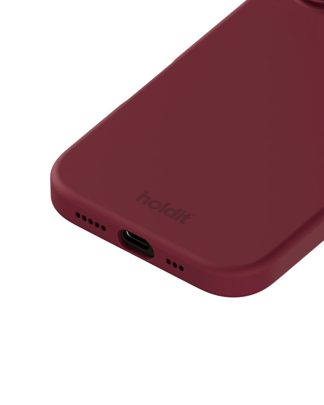 iPhone 16 Silicone Cover, Red Velvet