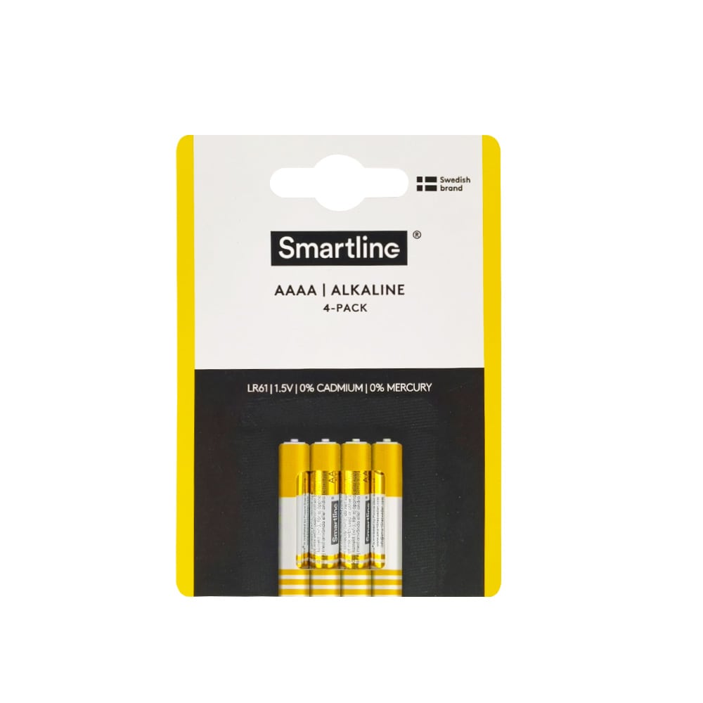 4-pak alkaline AAAA-batterier LR61