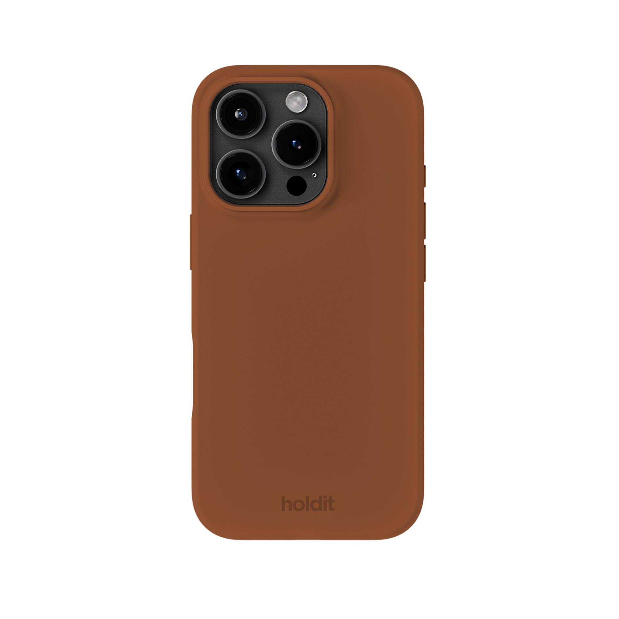 iPhone 16 Pro Silicone Cover, Almond Brown