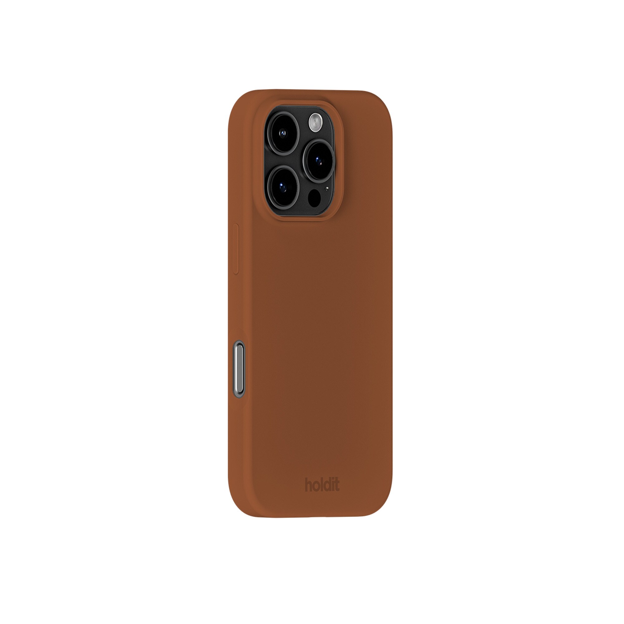iPhone 16 Pro Silicone Cover, Almond Brown