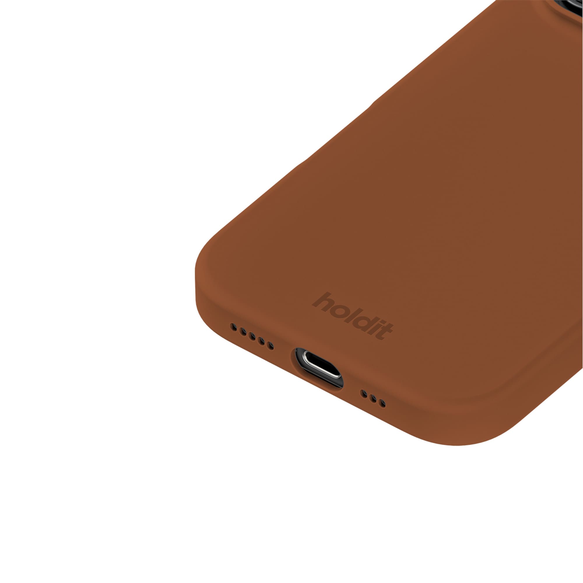 iPhone 16 Pro Silicone Cover, Almond Brown