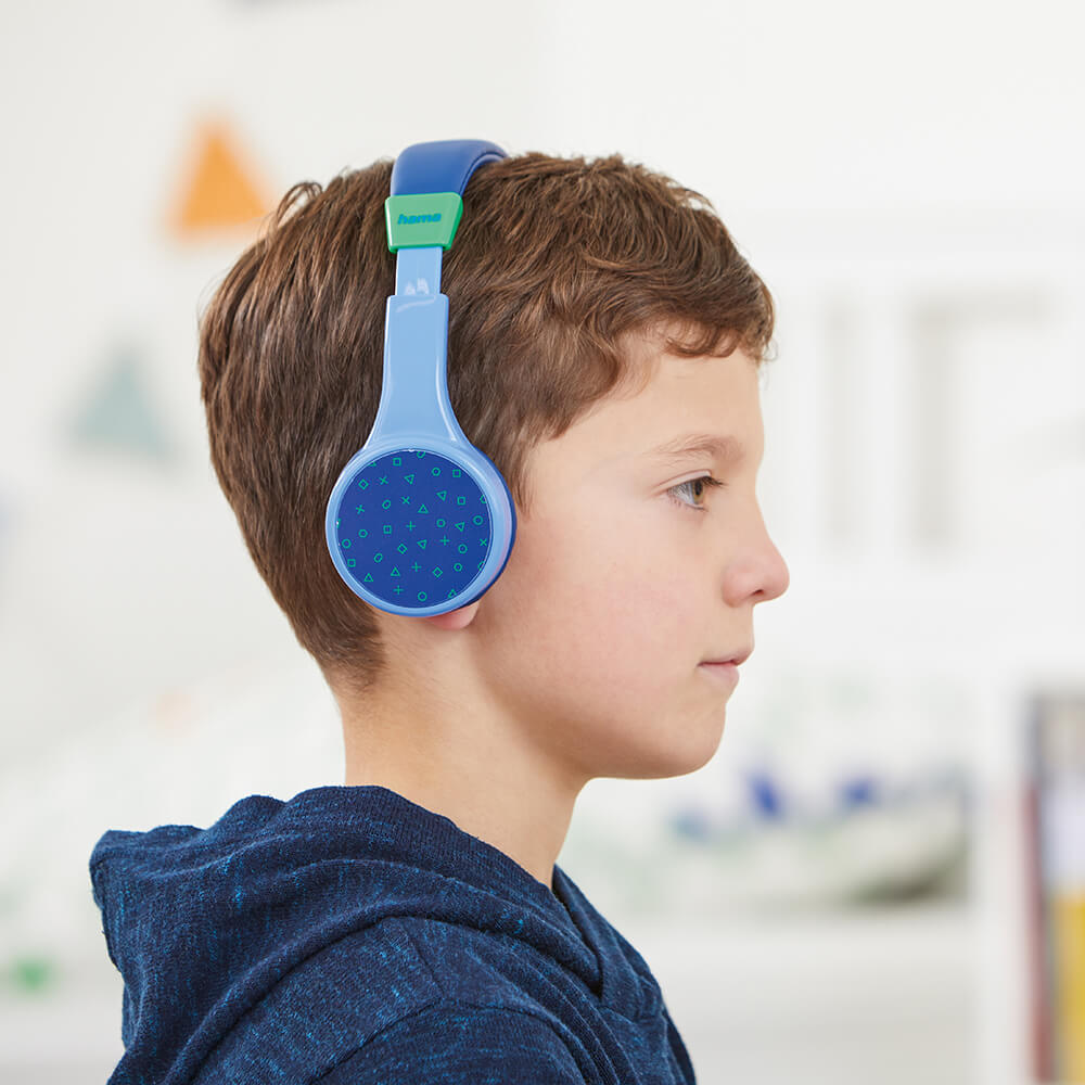 Teens Guard trådløse børnehøretelefoner, Blå