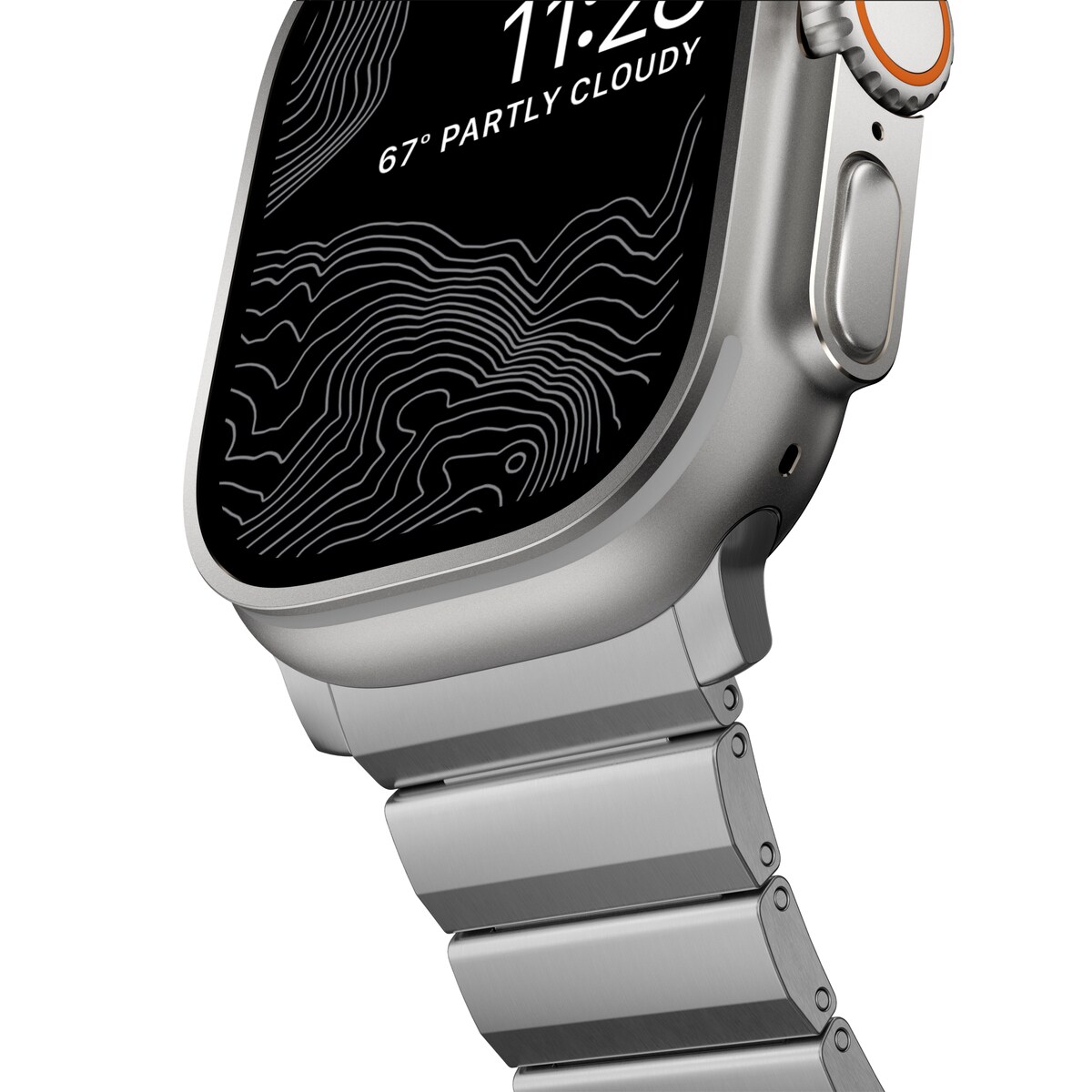 Apple Watch Ultra 49mm 2nd Gen Titanium armbånd, Sølv