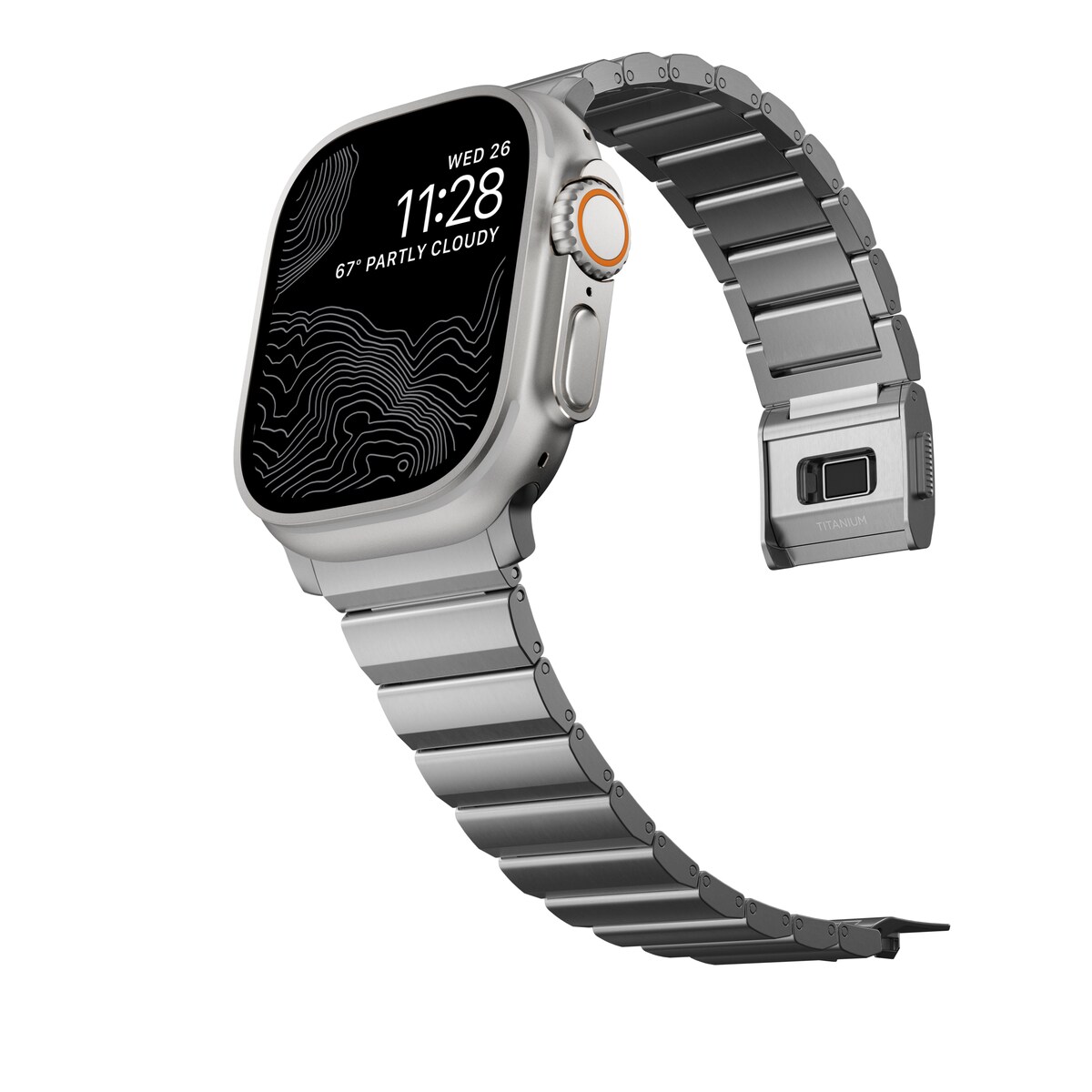 Apple Watch Ultra 49mm 2nd Gen Titanium armbånd, Sølv
