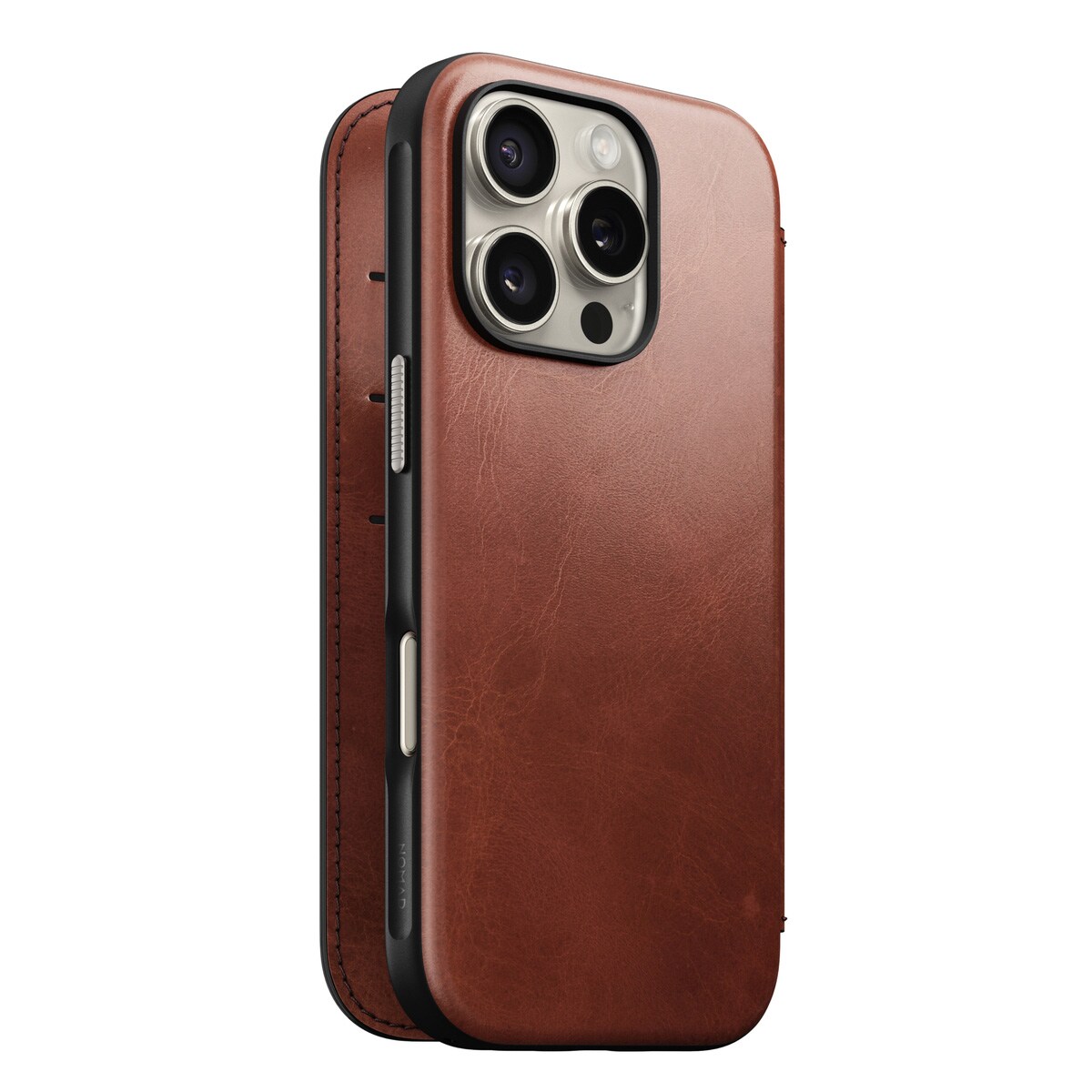 iPhone 16 Pro Læderetui med MagSafe - Modern Horween Leather Folio, Olde Dublin