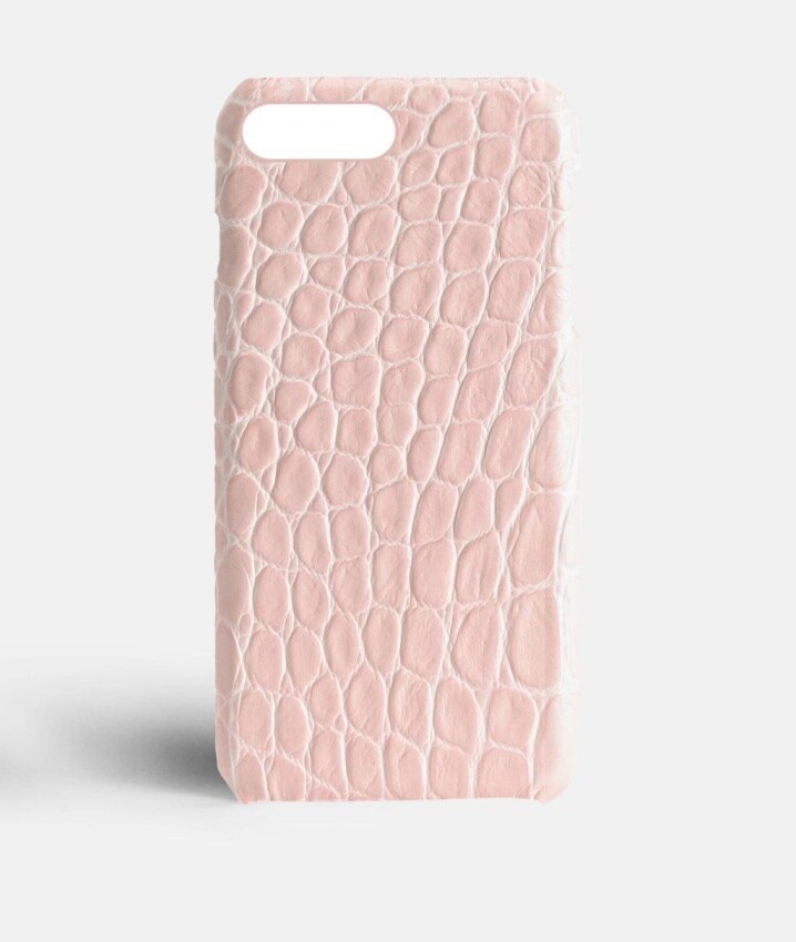 iPhone 7 Plus/iPhone 8 Plus Cover Croco Lyserød