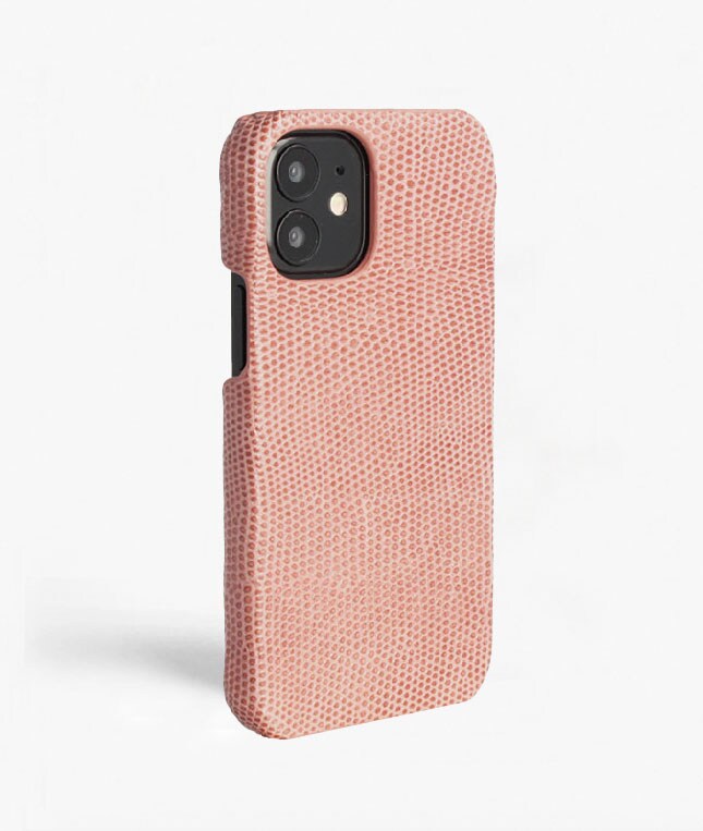iPhone 12 Mini Cover Lizard Lyserød