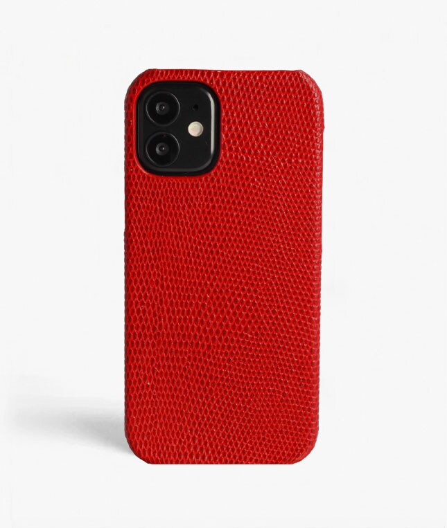 iPhone 12 Mini Cover Lizard Rød