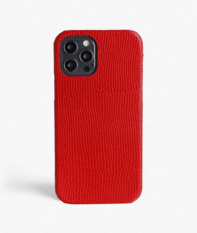 iPhone 12 Pro Max Cover Lizard Rød
