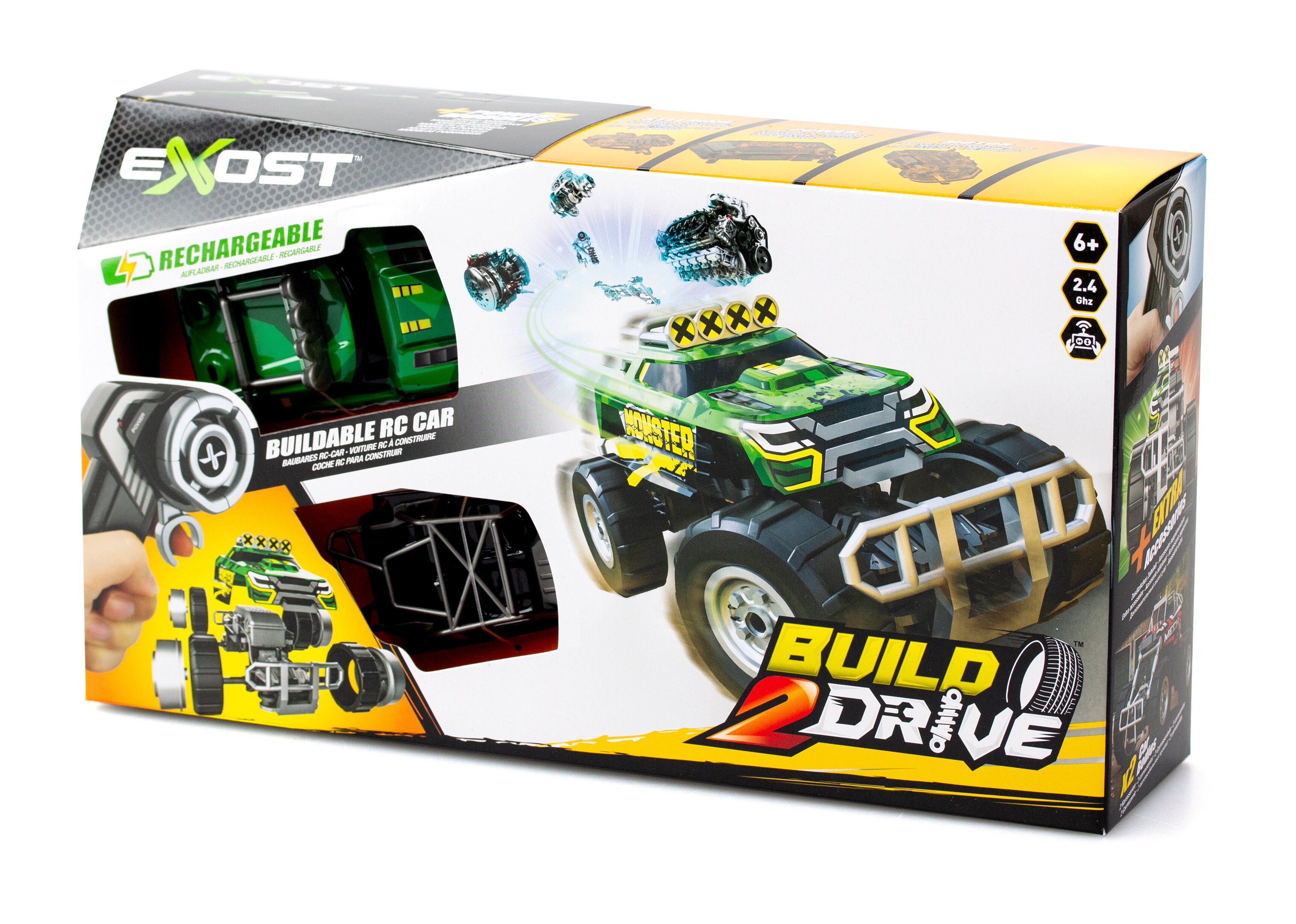 Fjernstyret bil Build 2 Drive - Mighty Crawler, grøn