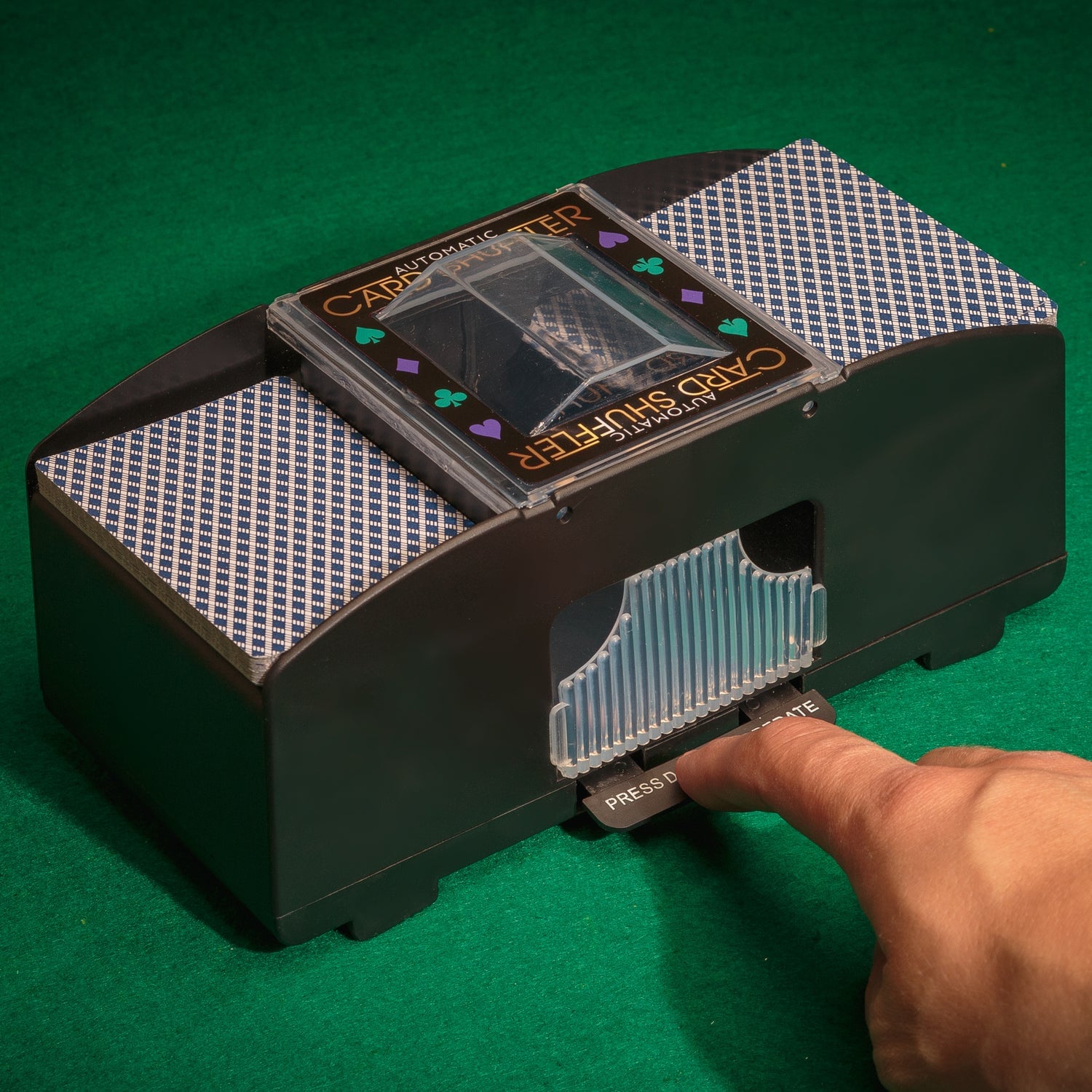 Automatisk kortblander med to kortspil - Card Shuffler
