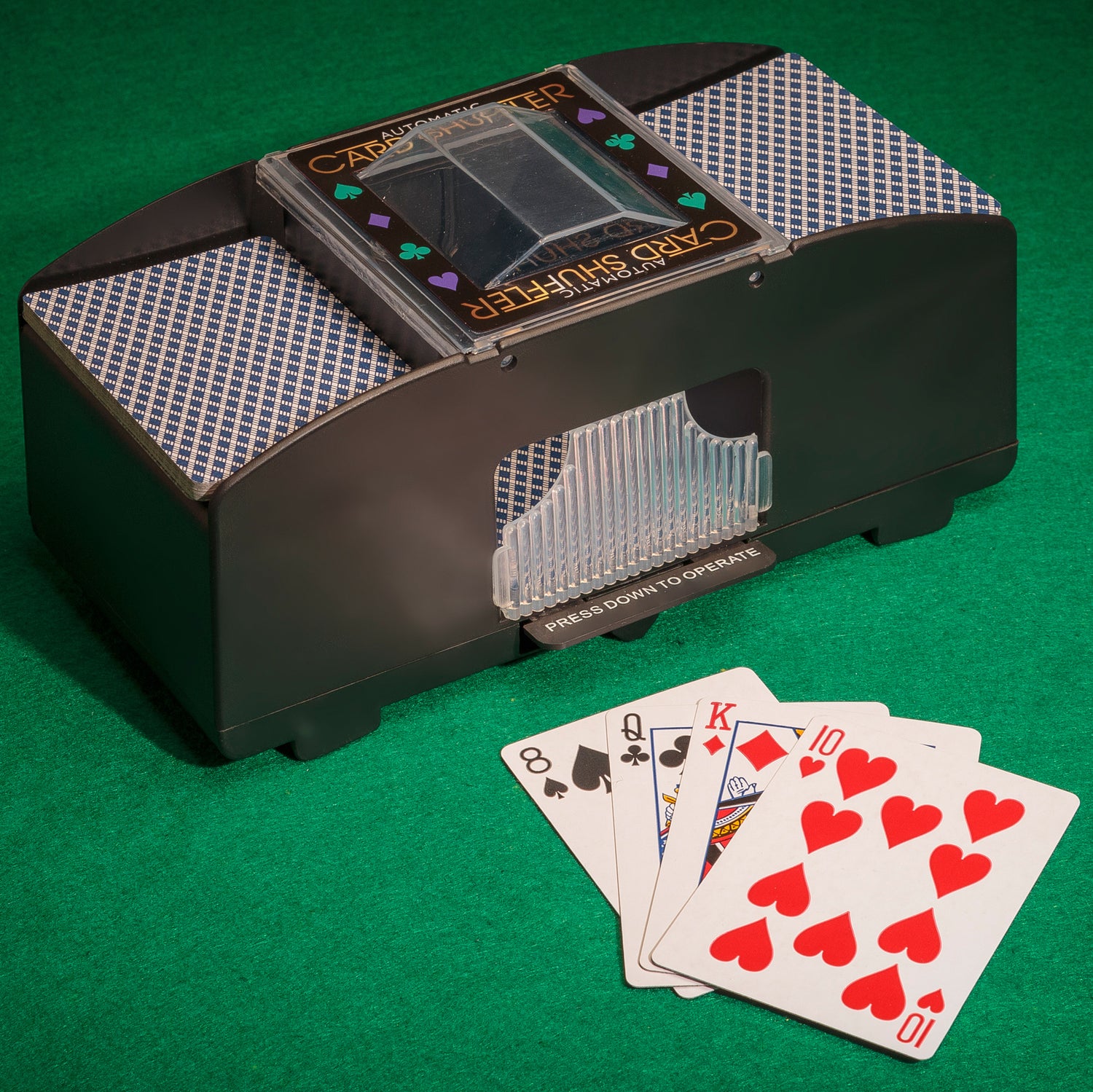 Automatisk kortblander med to kortspil - Card Shuffler