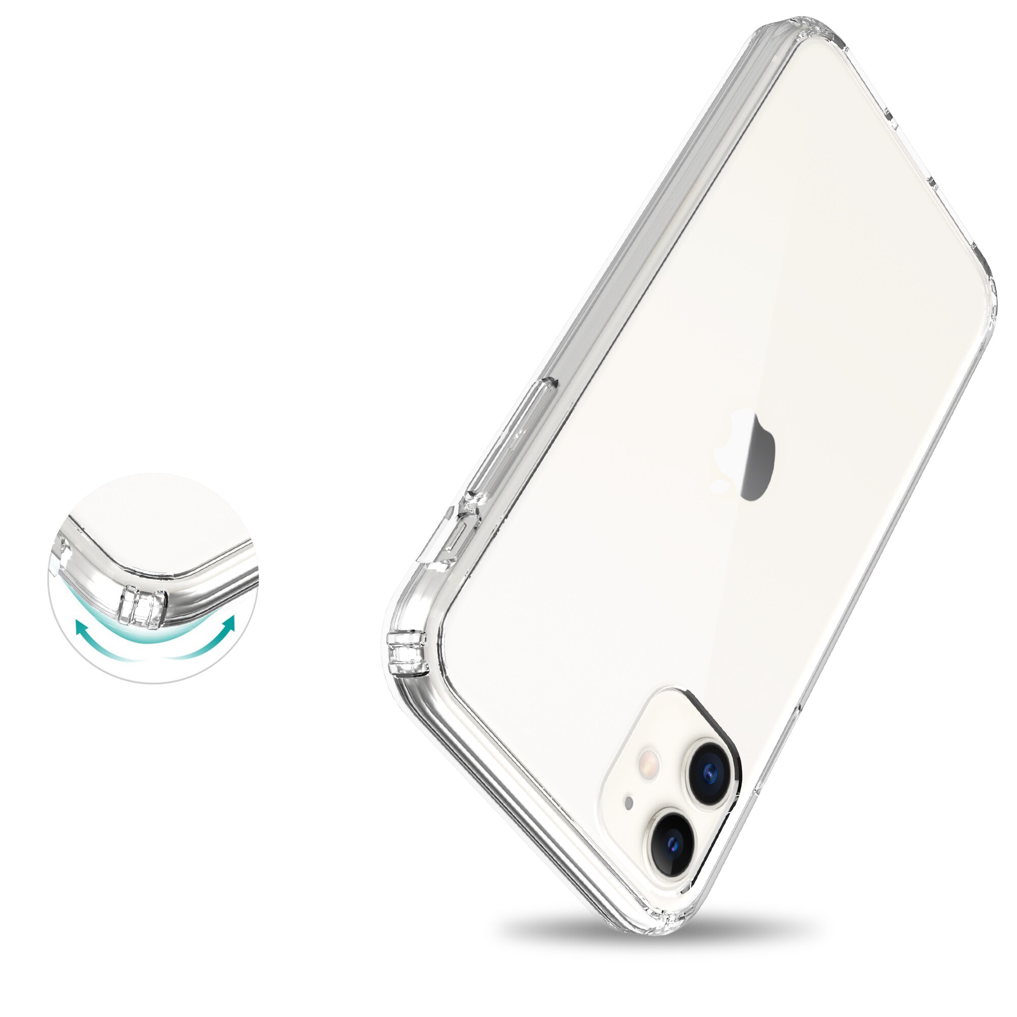 iPhone 11 Crystal Hybrid-cover, Gennemsigtig
