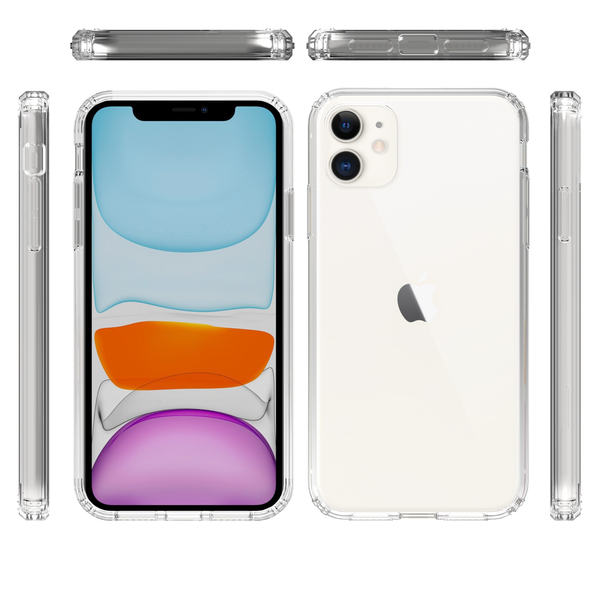 iPhone 11 Crystal Hybrid-cover, Gennemsigtig