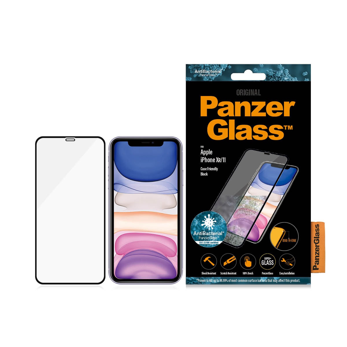 iPhone Xr Skærmbeskytter i ridsefast hærdet glas - Edge-to-Edge