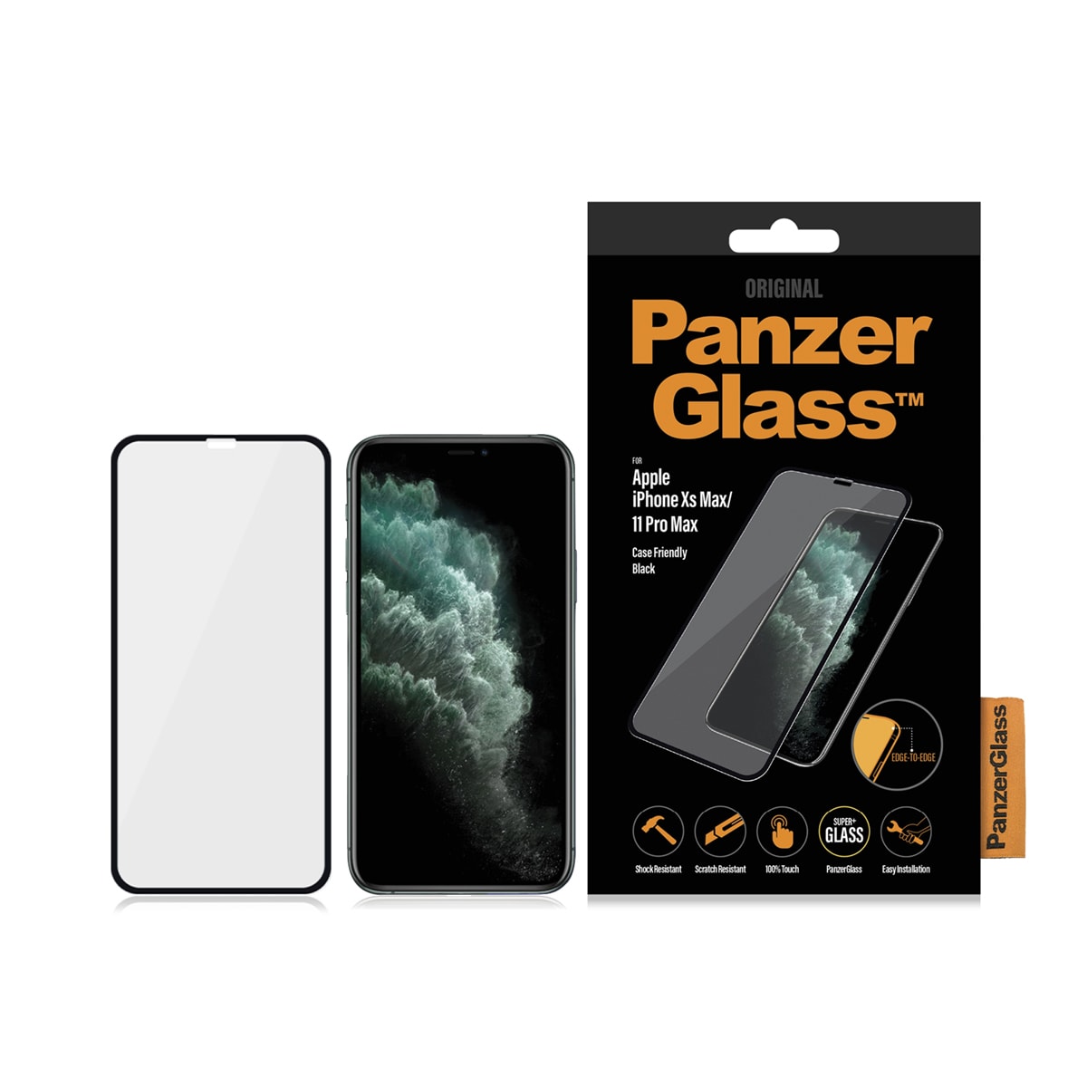 iPhone Xs Max Skærmbeskytter i ridsefast hærdet glas - Edge-to-Edge