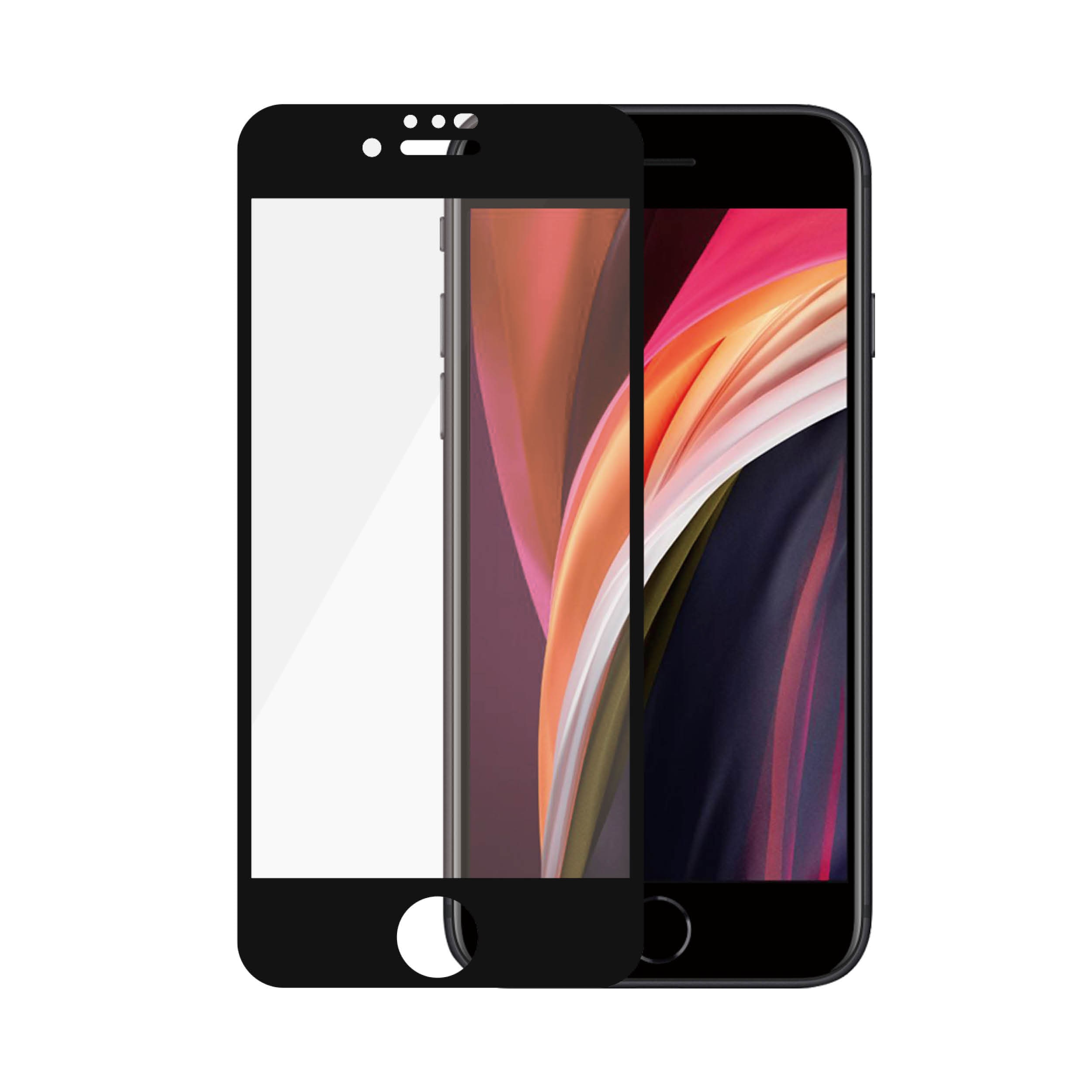 iPhone SE 2020 Skærmbeskytter i ridsefast hærdet glas - Edge-to-Edge