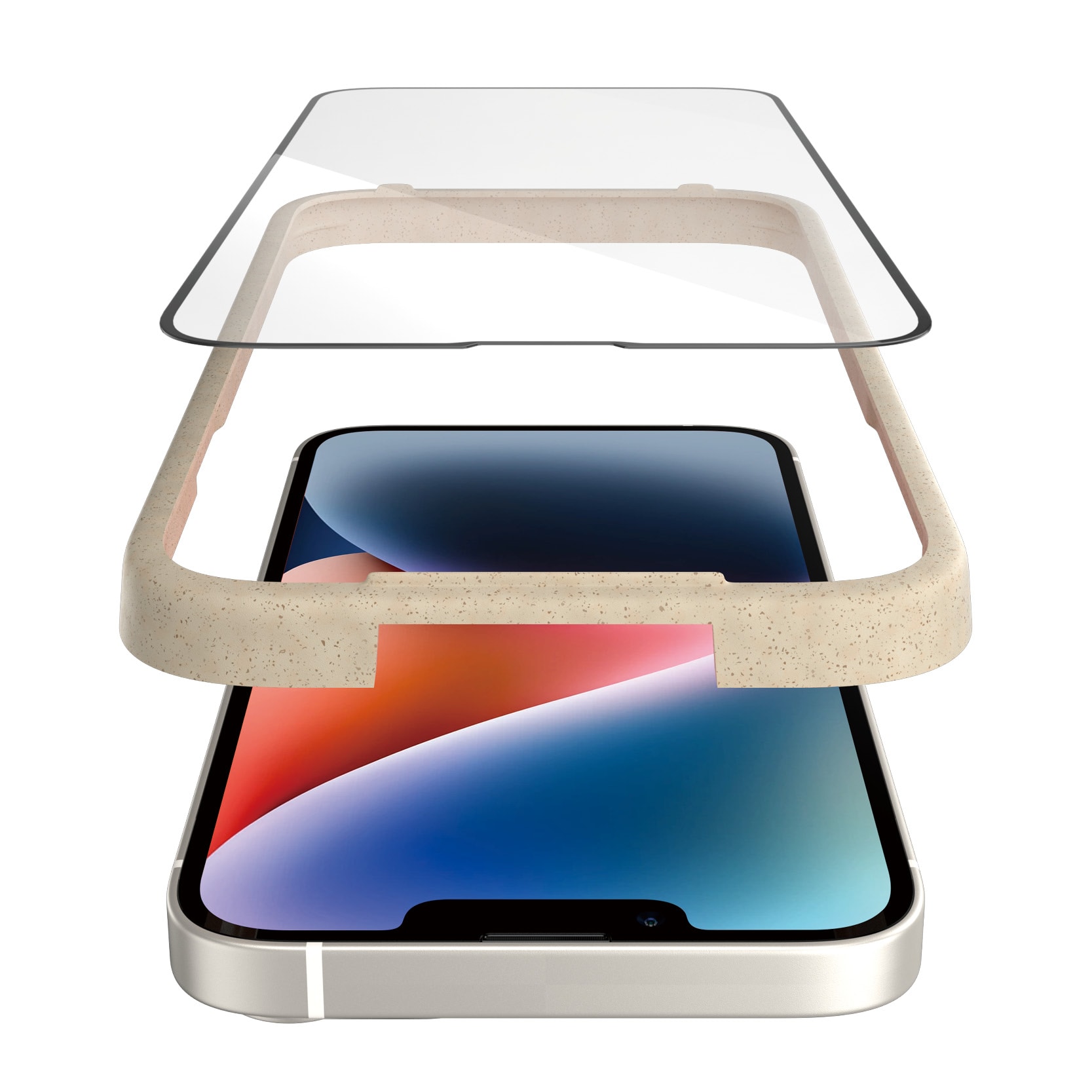 iPhone 13 Pro Skærmbeskytter med monteringsramme - Ultra Wide Fit