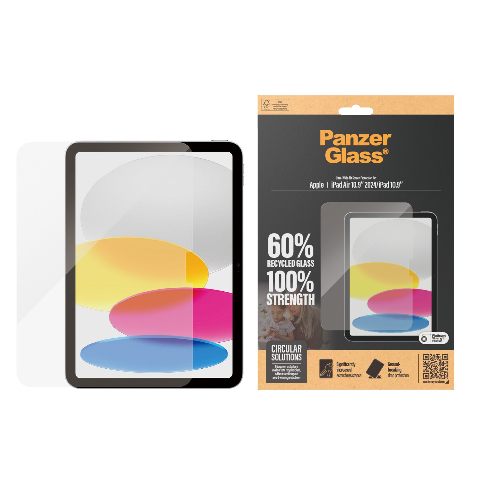Apple iPad Air 11 6th Gen (2024) Skærmbeskytter i ridsefast hærdet glas - Ultra Wide Fit