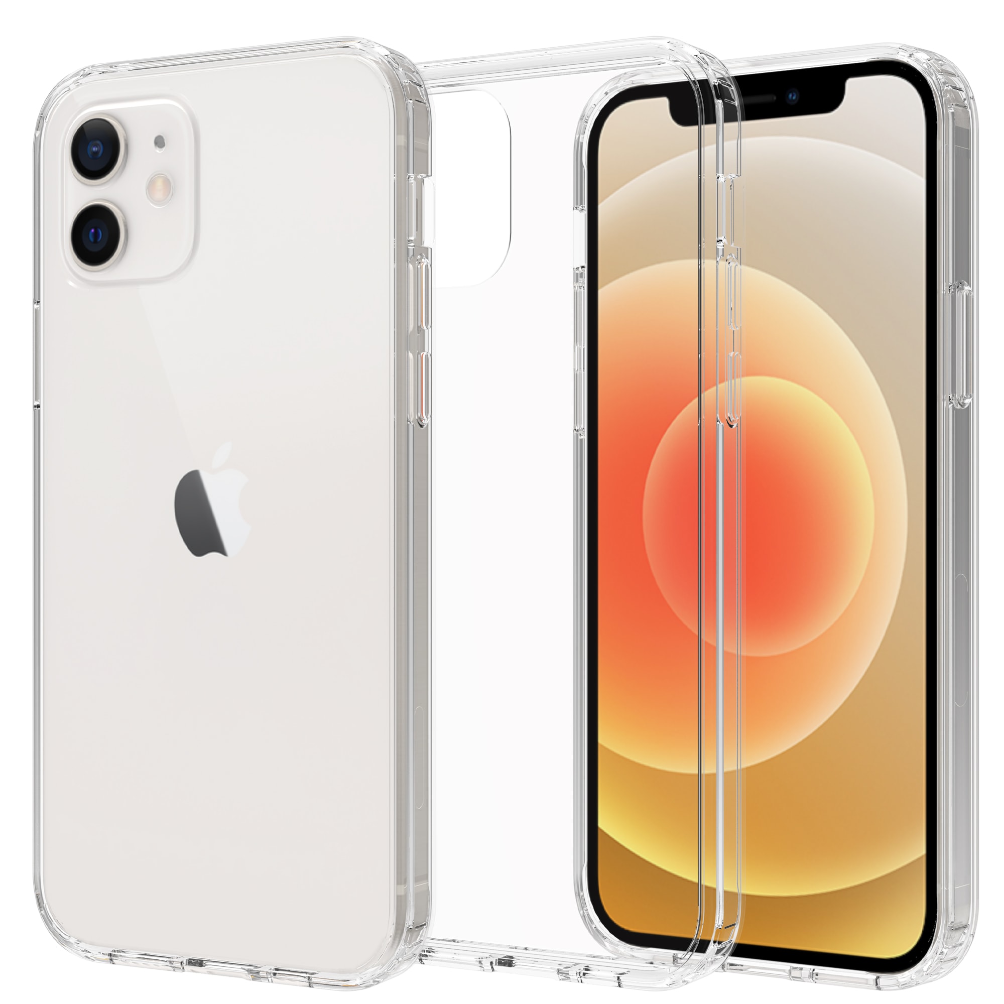 iPhone 12 Mini Crystal Hybrid-cover, Gennemsigtig