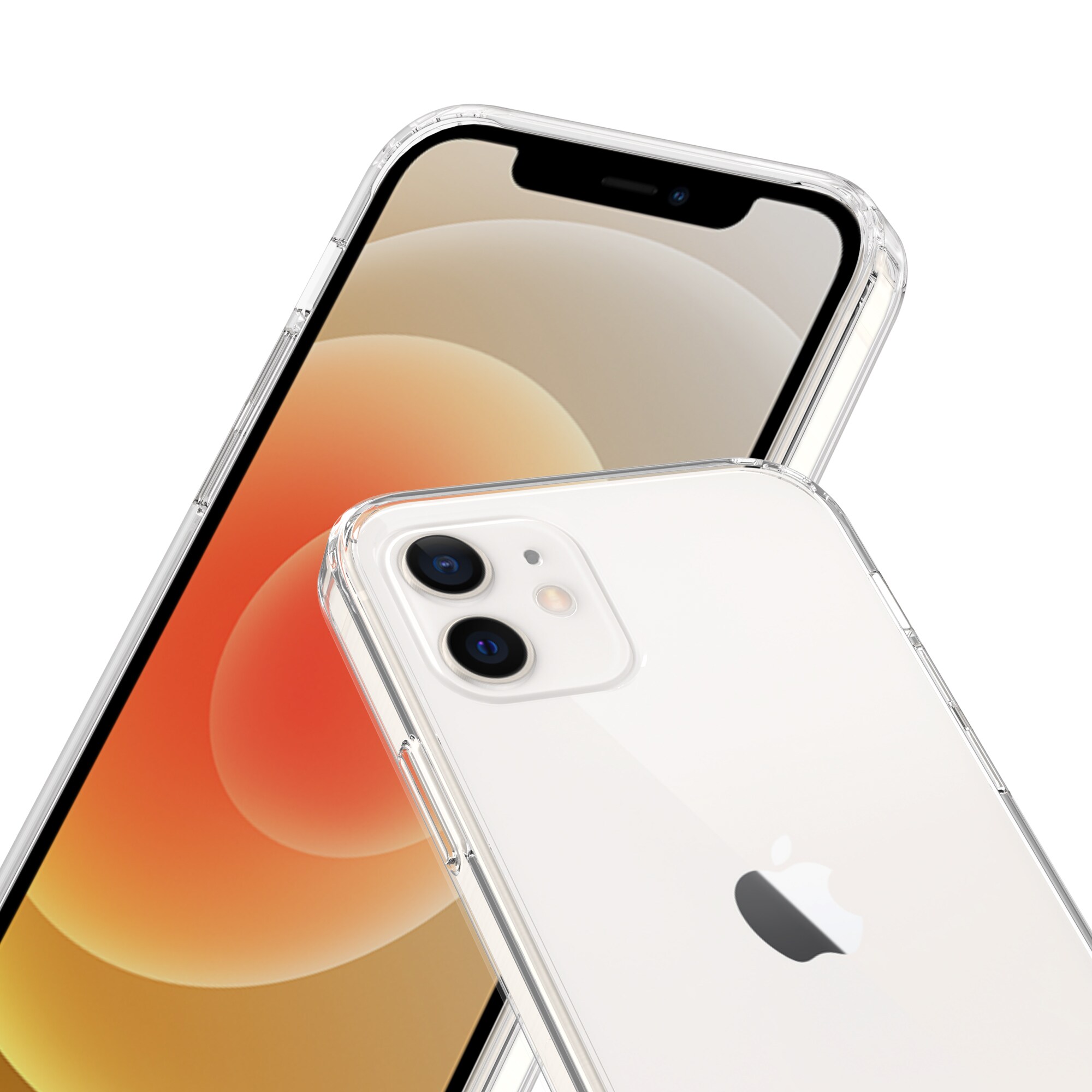 iPhone 12/iPhone 12 Pro Crystal Hybrid-cover, Gennemsigtig