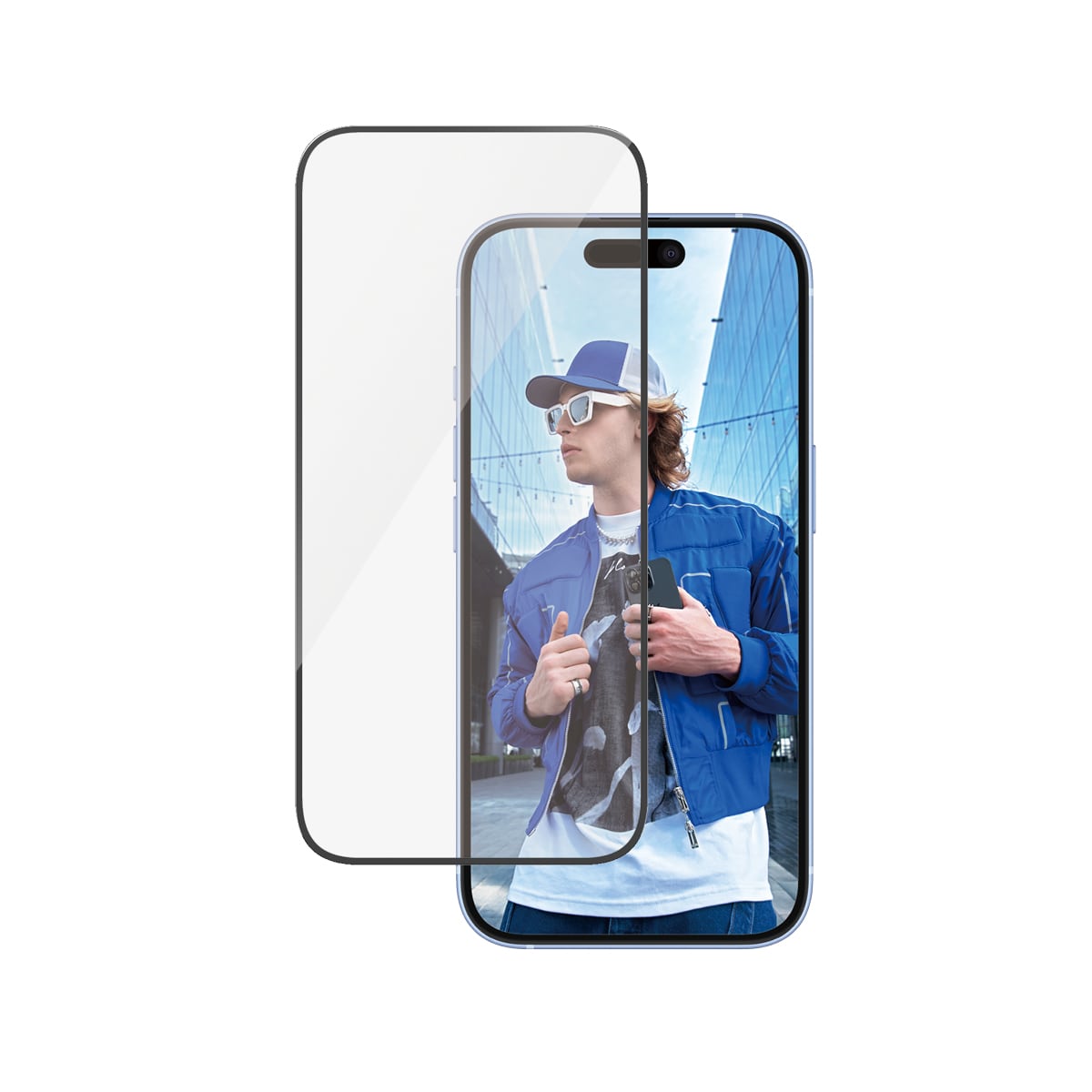 iPhone 16 Skærmbeskytter med monteringsramme - Ultra Wide Fit